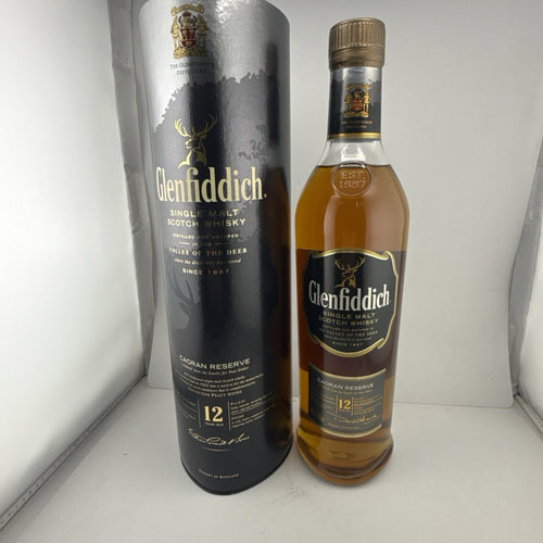 Glenfiddich 12yo Caoran Reserve; peated Highland style, discontinued mid-2000s.