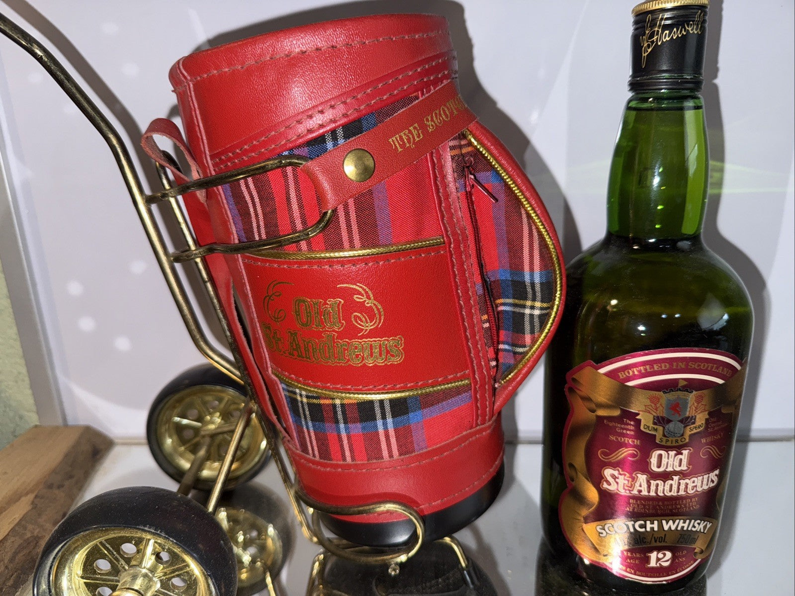 Old St Andrews 1980s Whisky 70cl 40%  Caddy Bag And Full Bottle