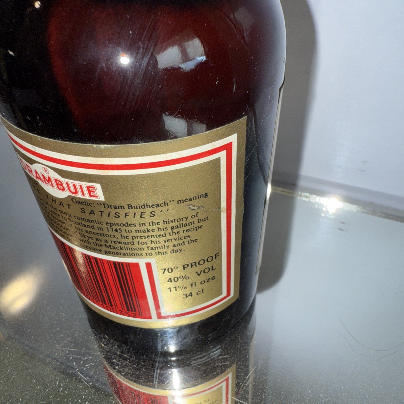 Drambuie Liquor 340 Ml bottled Early 1970s 11 5/6 Fl Ozs 40% Abv