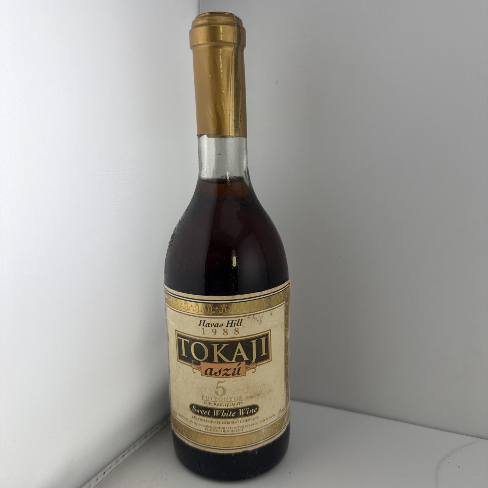 1988 Tokaji Aszu 5 Puttonyos Havas Hill Hungarian Sweet Wine