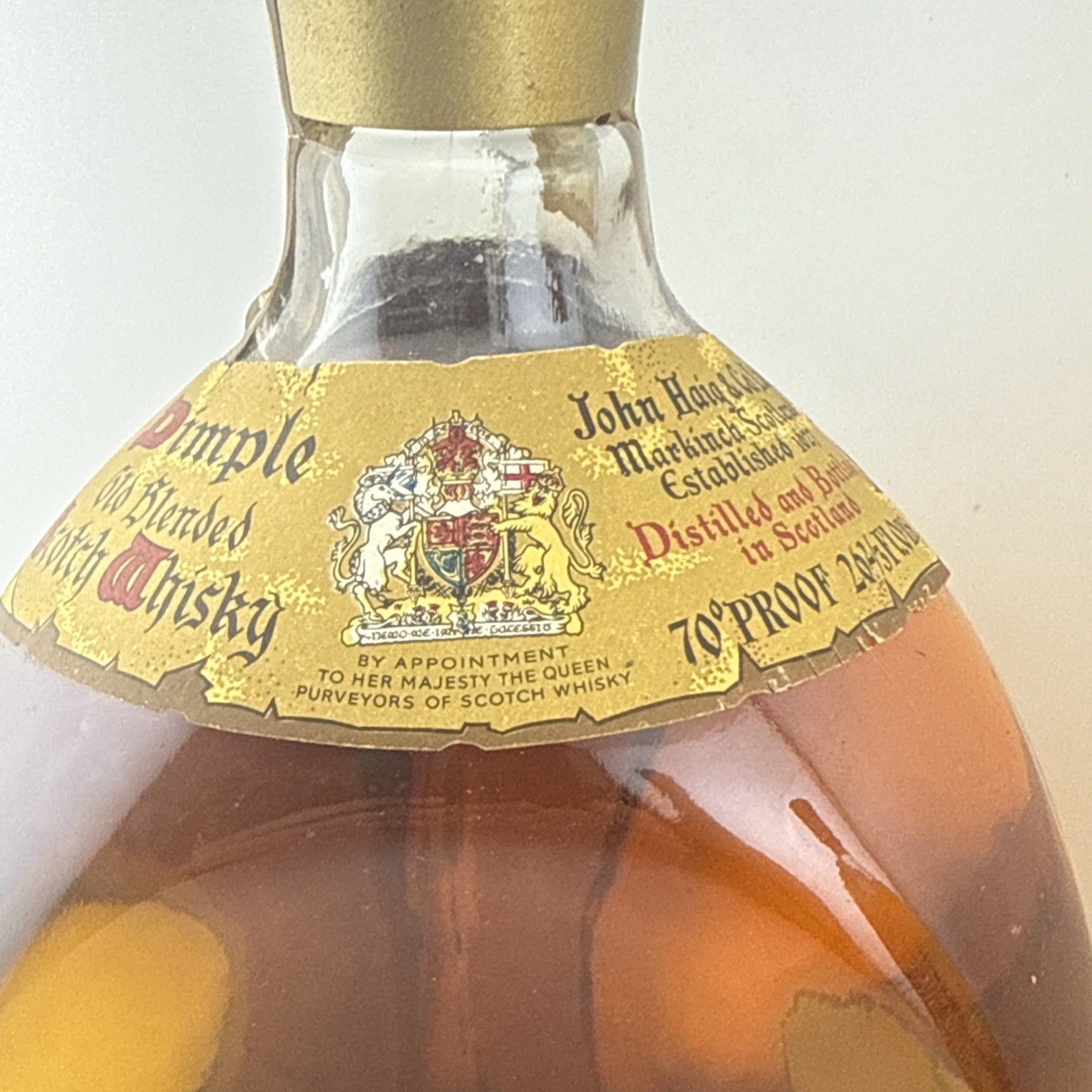 SALE Haigs Dimple From 1970s 26 2/3 Floz 70 Proof Version Cheapest On Internet