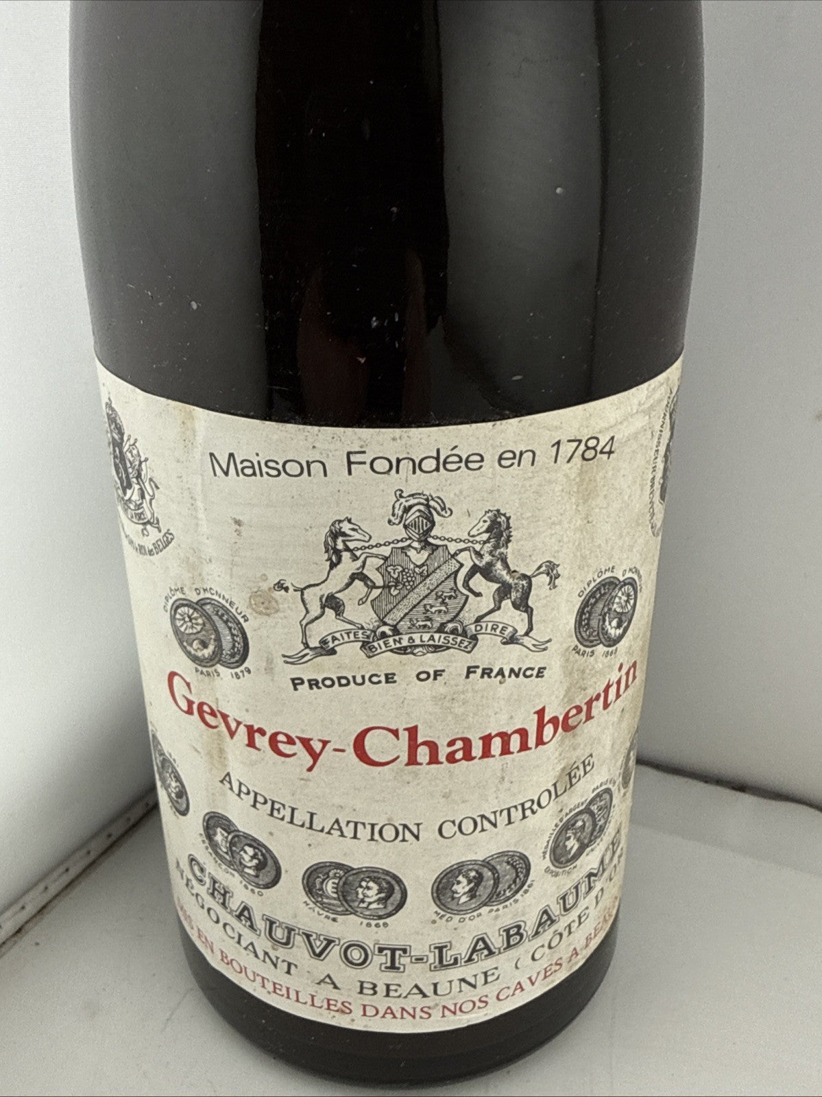 1964 Gevrey-Chambertin Chauvot-Labaume Burgundy Red Wine 75cl Vintage