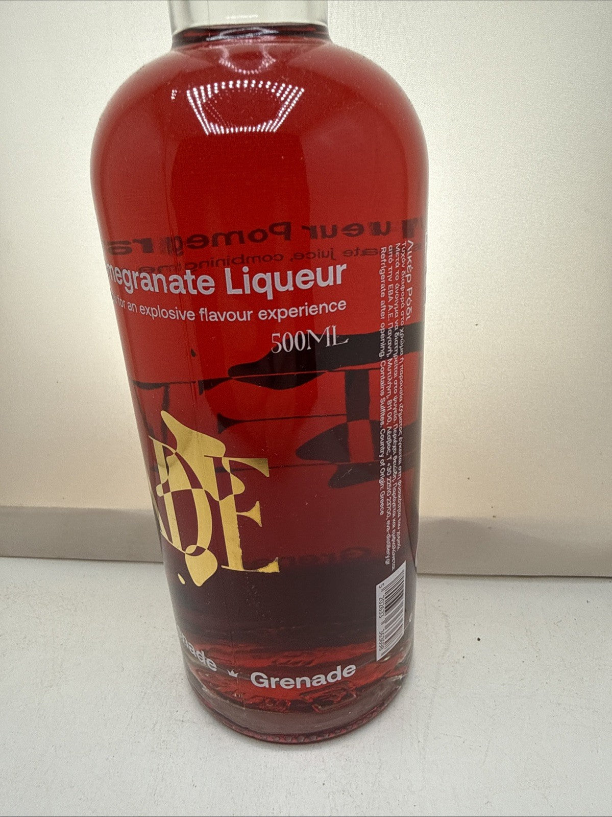 GREN Pomegranate Liqueur. EVA Greek Distillation. 70cl 20%
