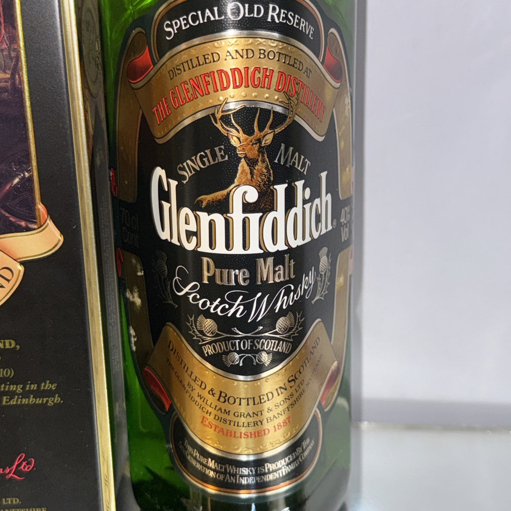 1975-85 Bottle Glenfiddich Special Old Reserve Pure Malt Whisky  Clan Sutherland
