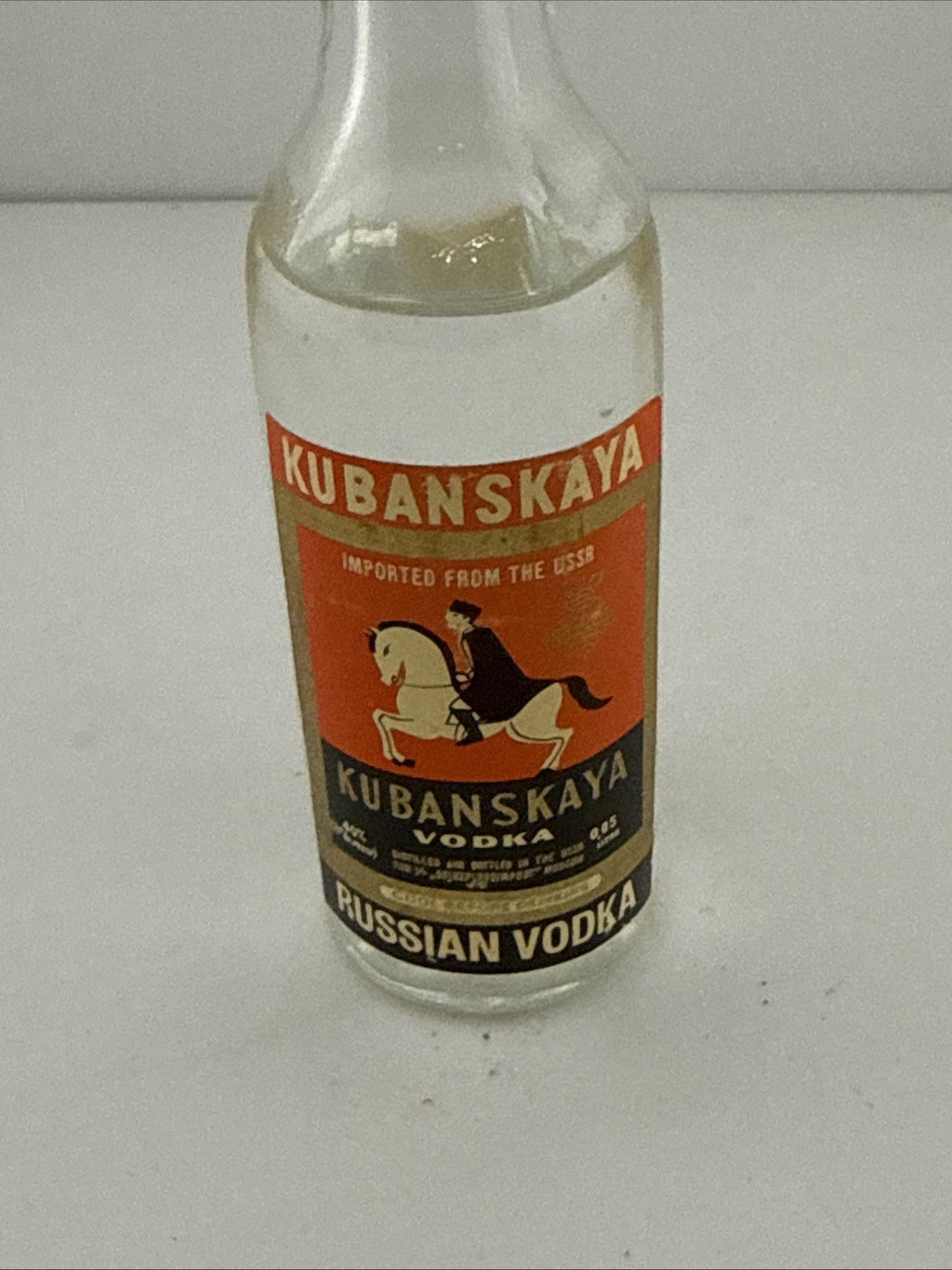 Vintage Kubanskaya Vodka Miniature 5cl USSR Soviet  Bottle
