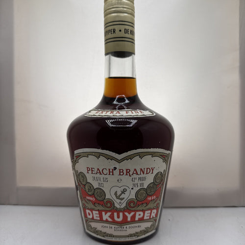 De Kuyper Peach Brandy. Schiedam Holland. 70cl 24%. Classic vintage liqueur