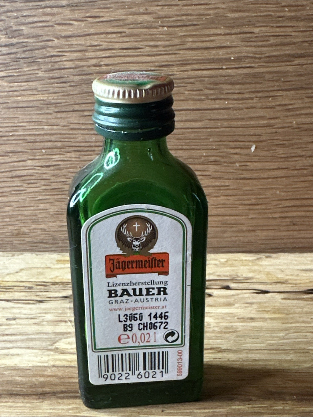 Jägermeister Miniature Empty Bottle