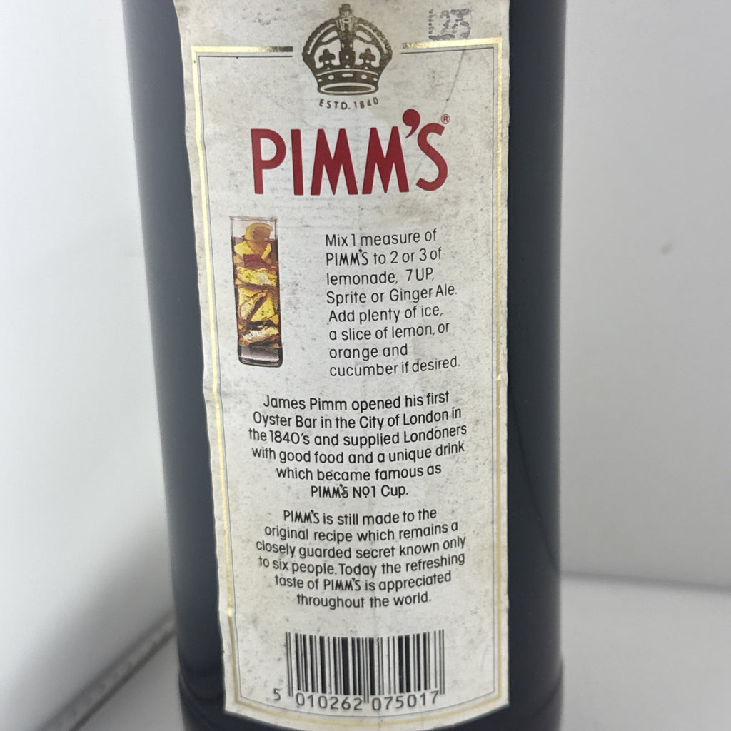 Vintage Pimm’s No.1 Cup NAAFI H.M. Forces 75cl 25% c.1990