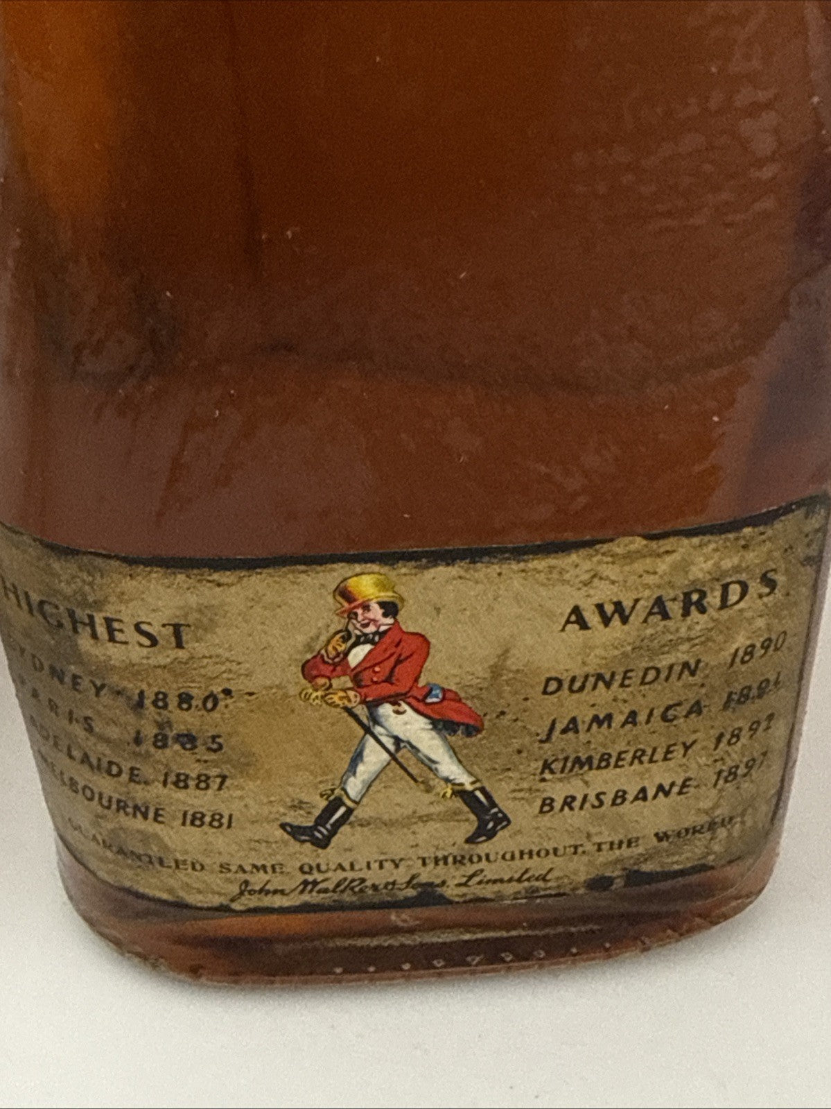 Vintage Johnnie Walker Red Label 1L Duty Free Scotch Whisky 1970s