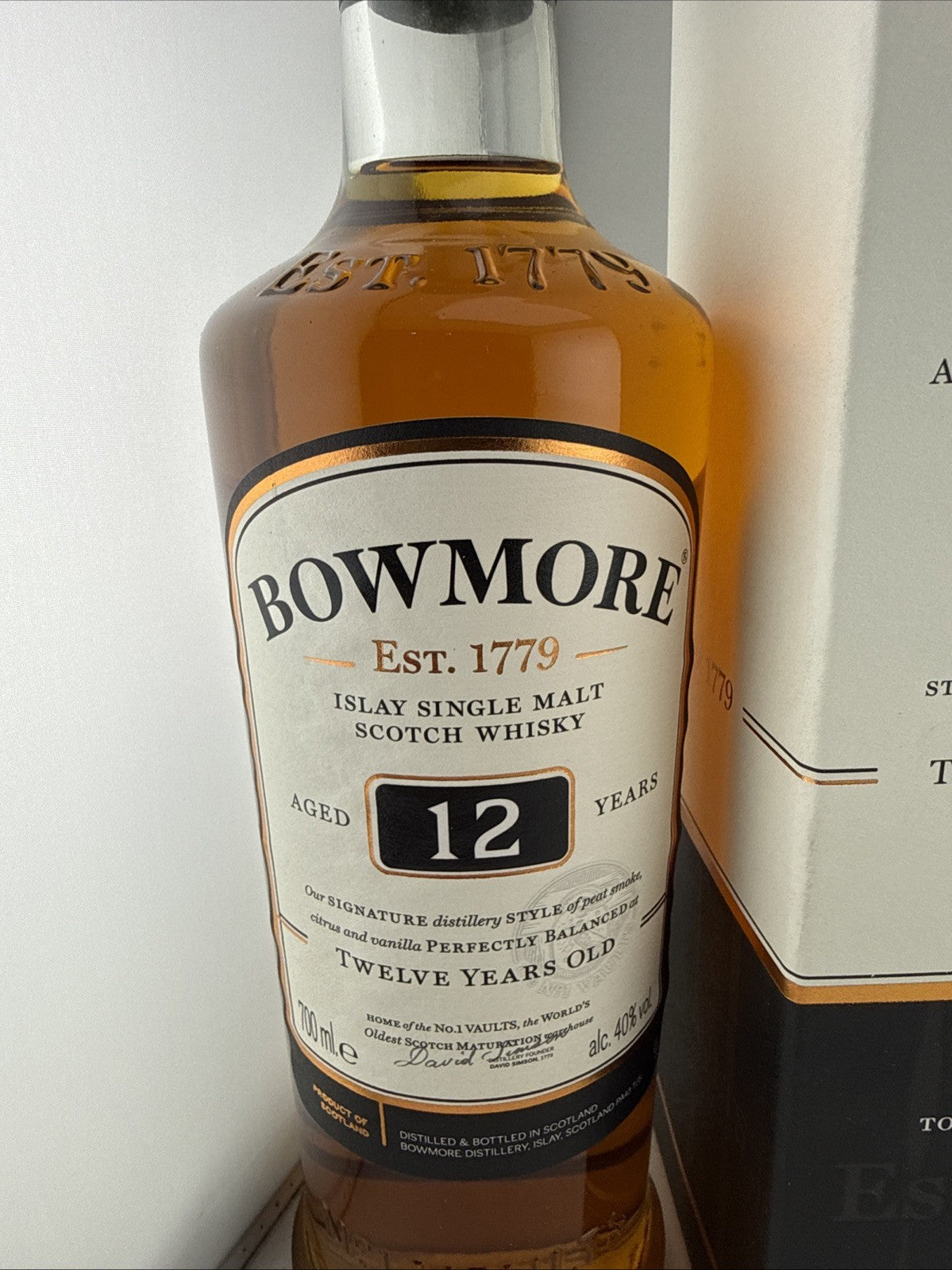 Bowmore 12 Year Old Islay Single Malt Scotch Whisky 70cl 40% Boxed