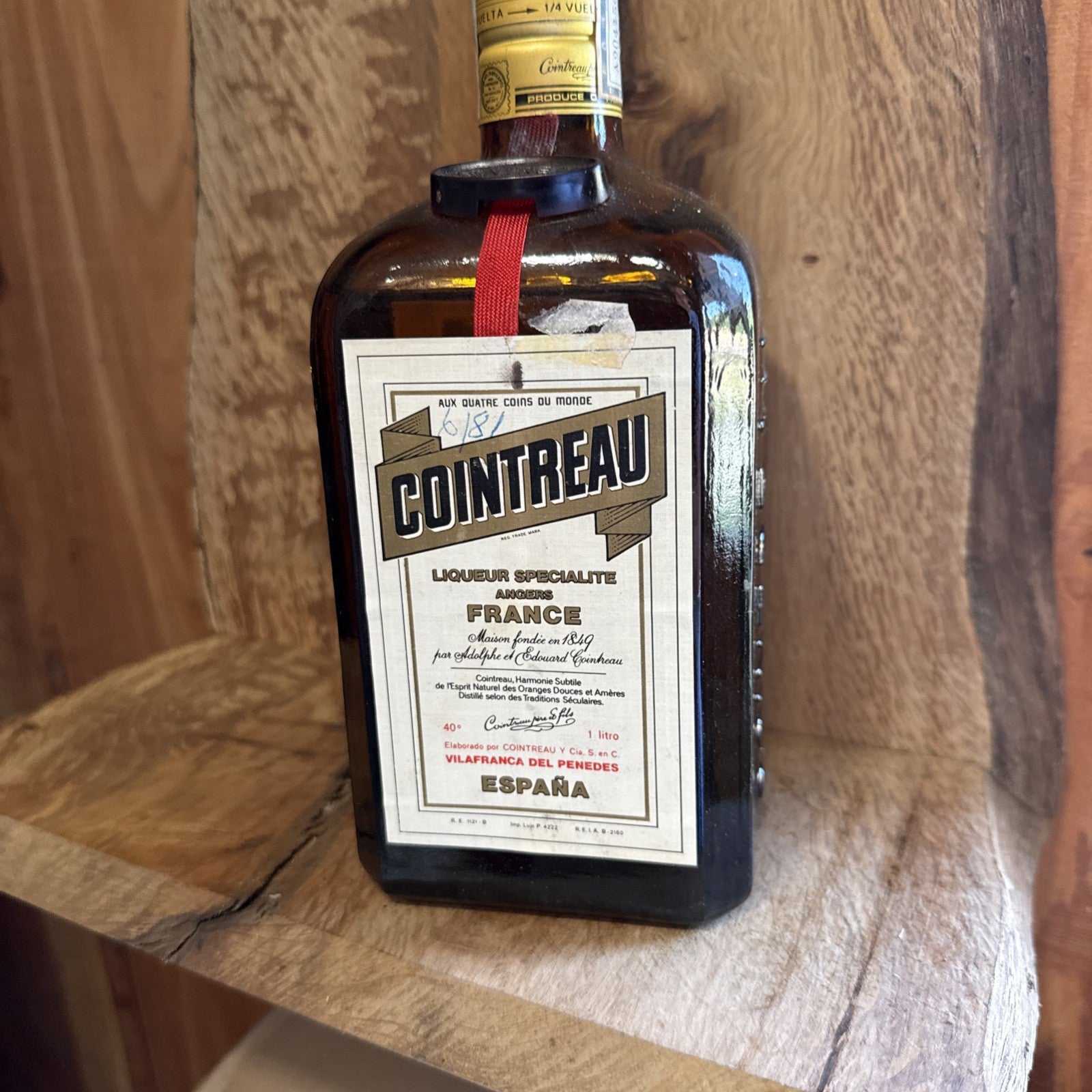 Cointreau 1 litre bottled in 1980s (see label)