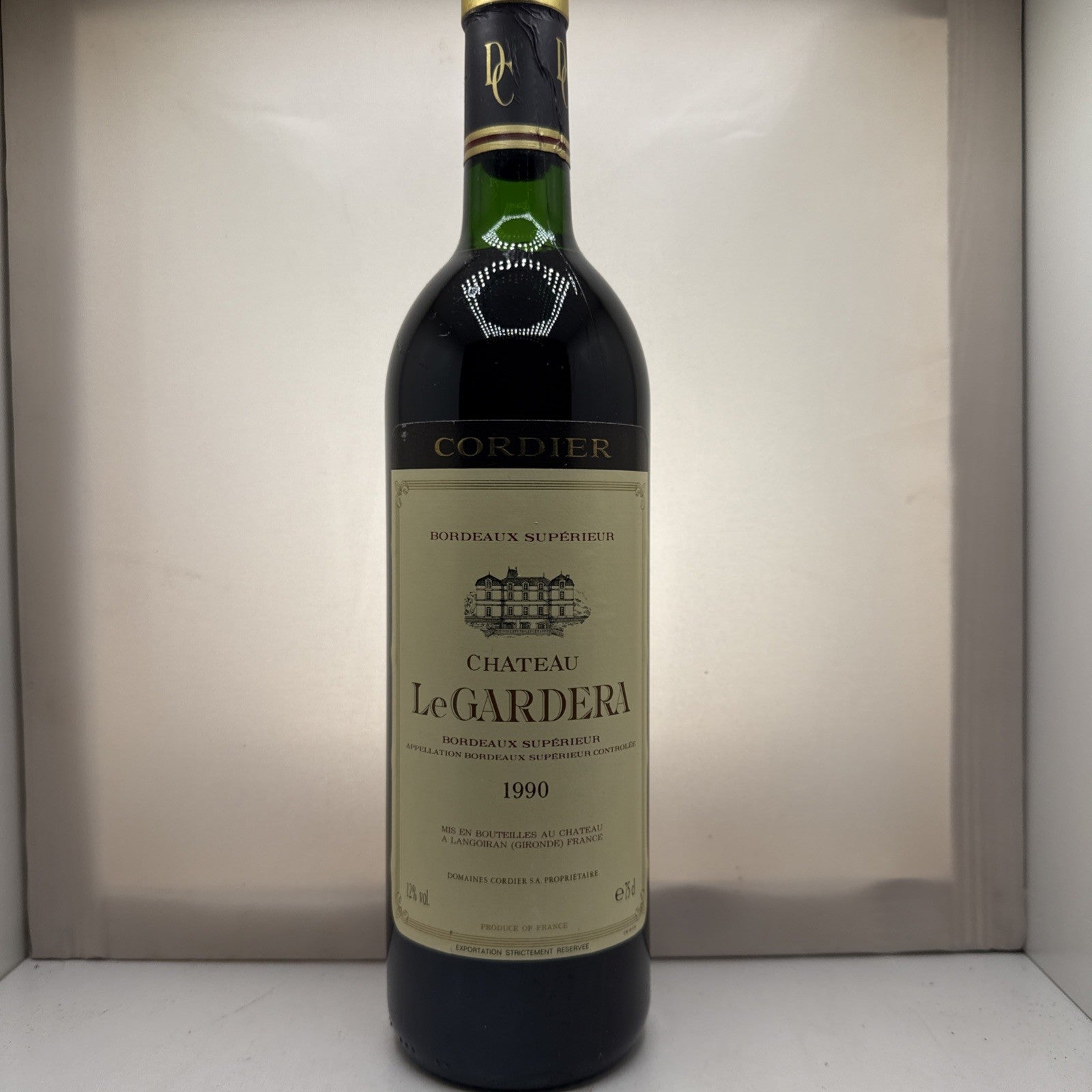 Château Le Gardera Bordeaux Supérieur 1990 Cordier 75cl