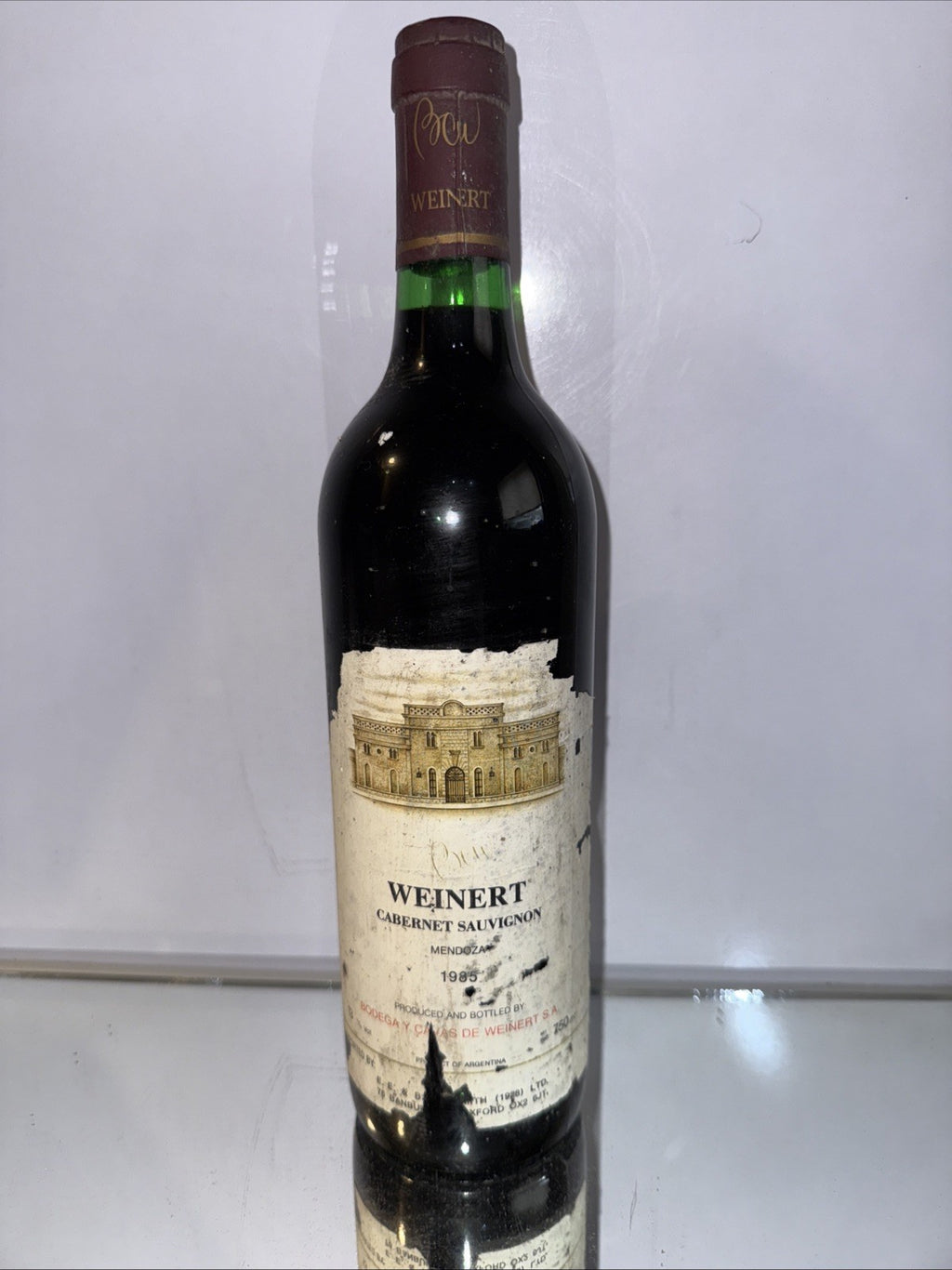 1985 Bodega y Cavas de Weinert Cabernet Sauvignon from Mendoza, Argentina