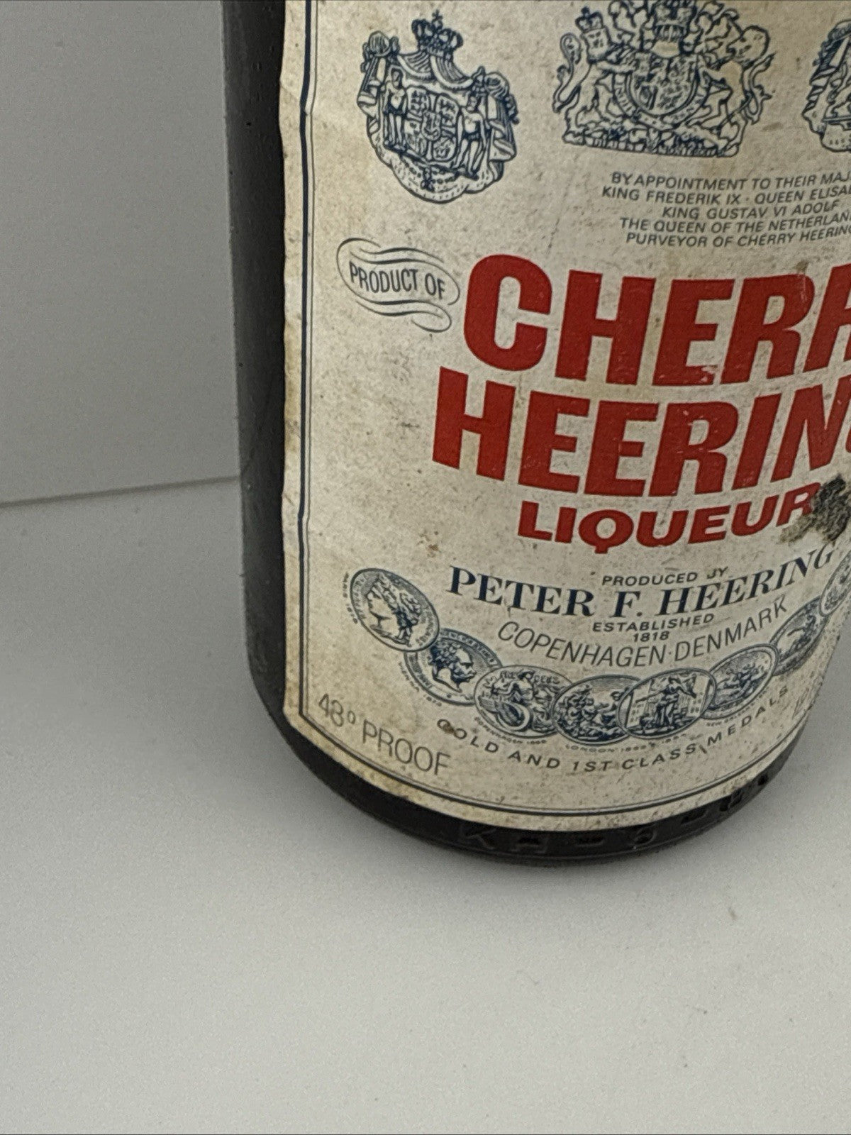Cherry Heering Liqueur 12 fl oz 43 Proof Vintage c1960 Denmark