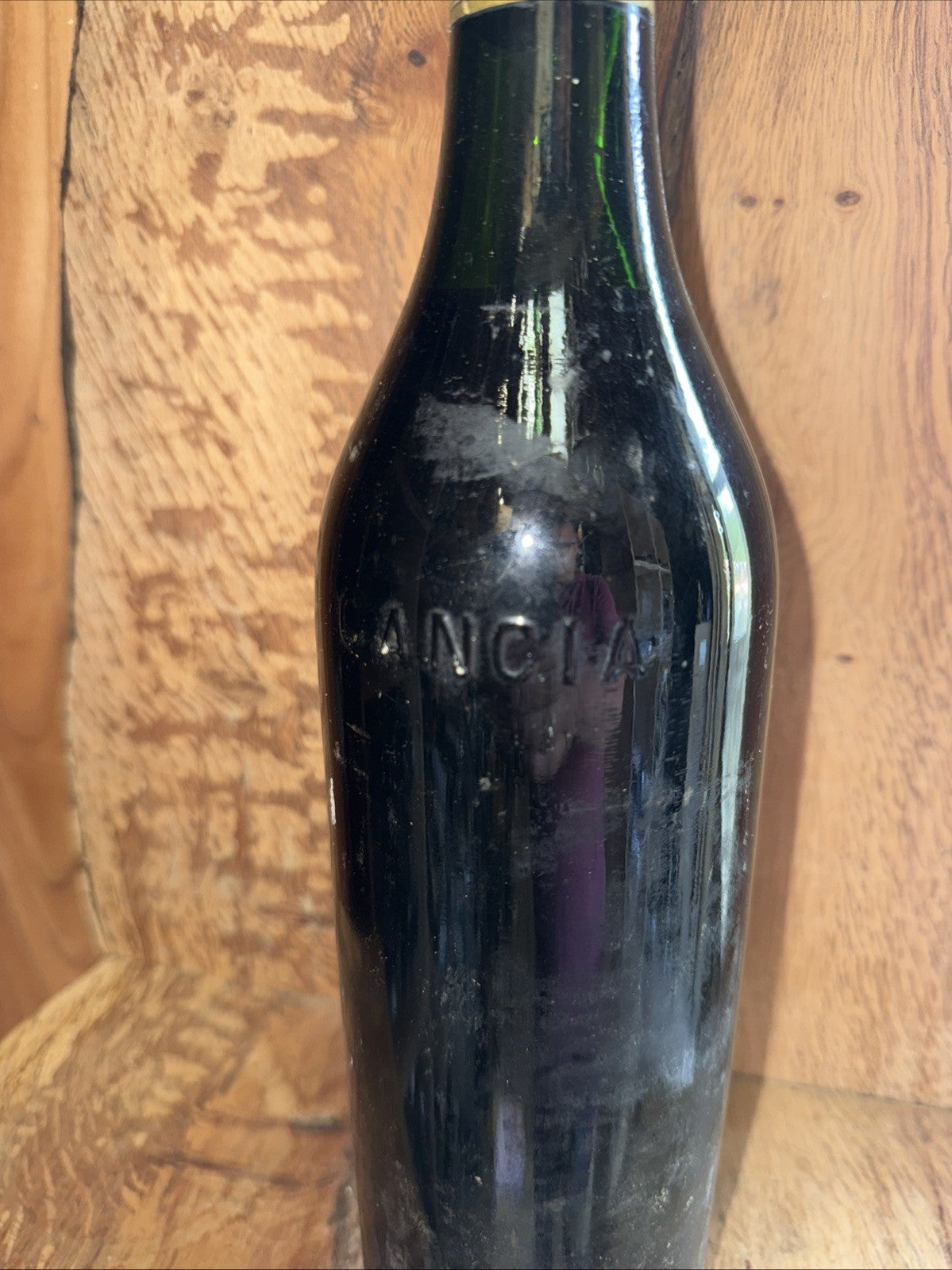 Garcia Vintage Vermouth Estimated 1940s Unopened Embossed Bottle Foil Intact