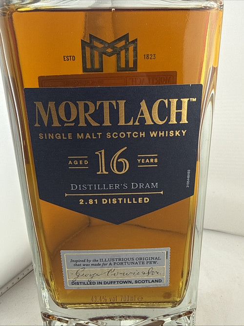 Mortlach 16 Year Old Distiller’s Dram Single Malt Scotch Whisky