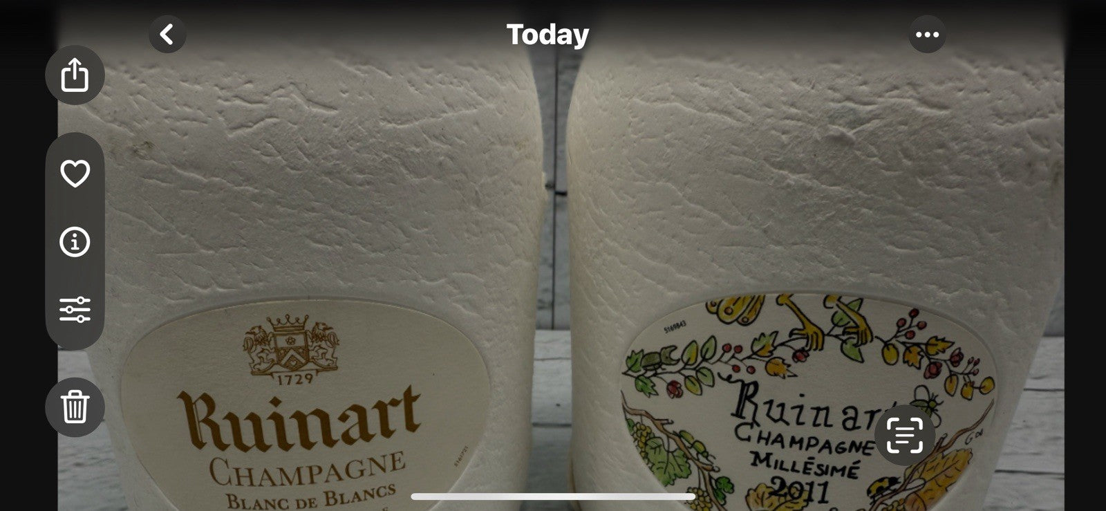 2011 Ruinart Blanc De Blanc Second Skin Brut Champagne