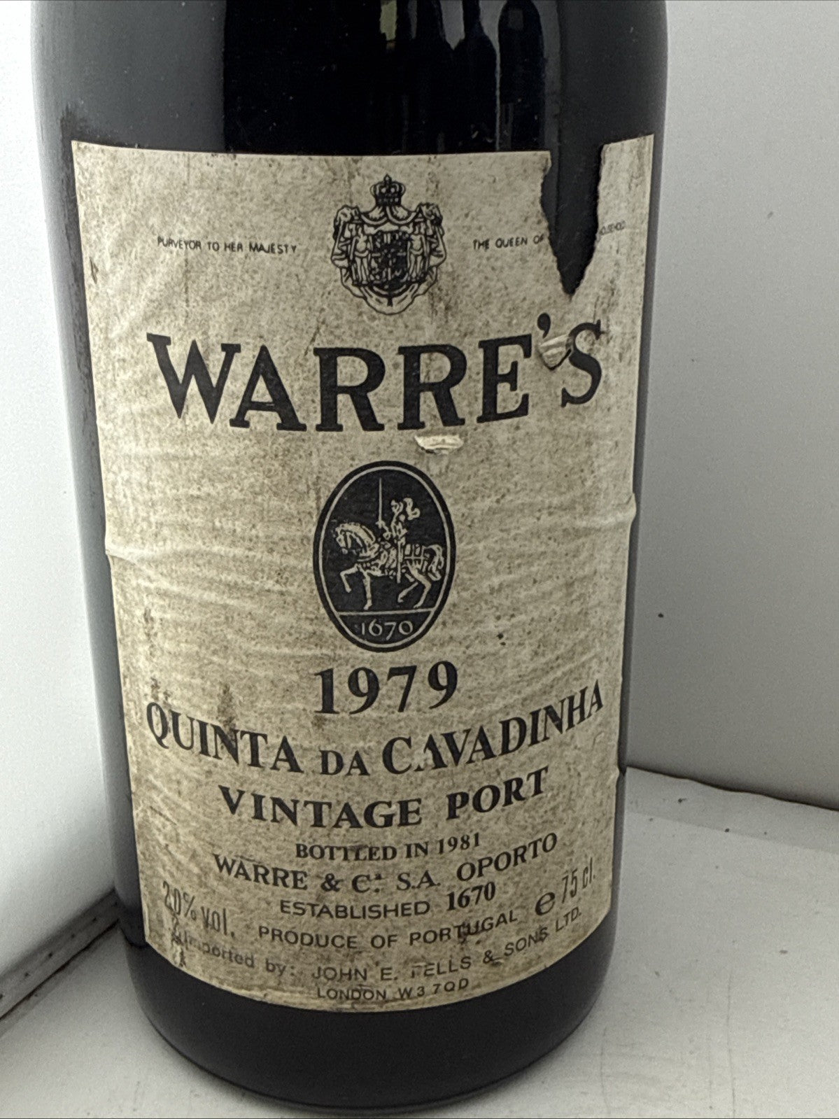 Warre’s 1979 Quinta da Cavadinha Vintage Port 75cl 20% Bottled 1981