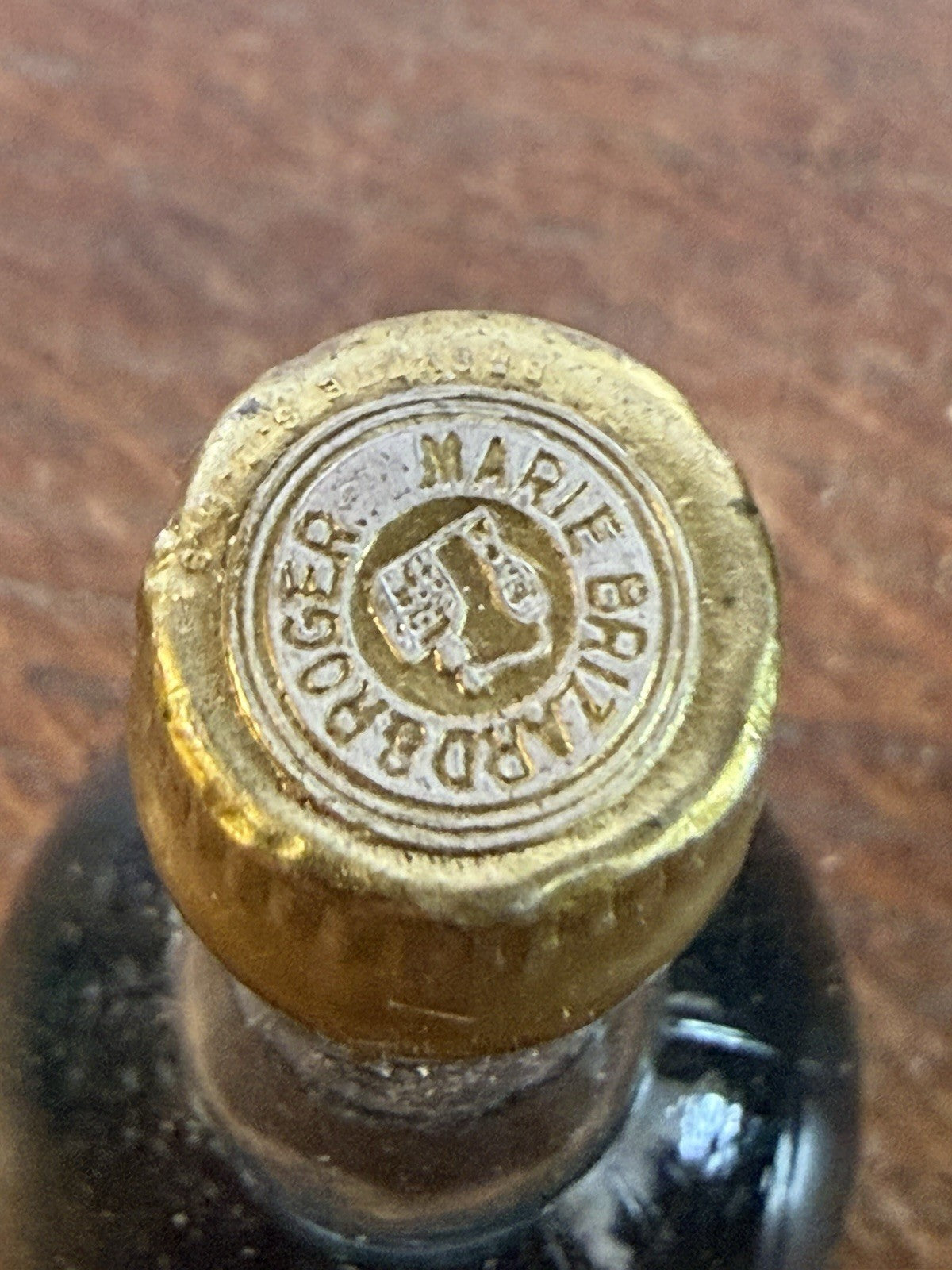 Vintage Marie Brizard Crème de Menthe Miniature Bottle 1960s French Liqueur