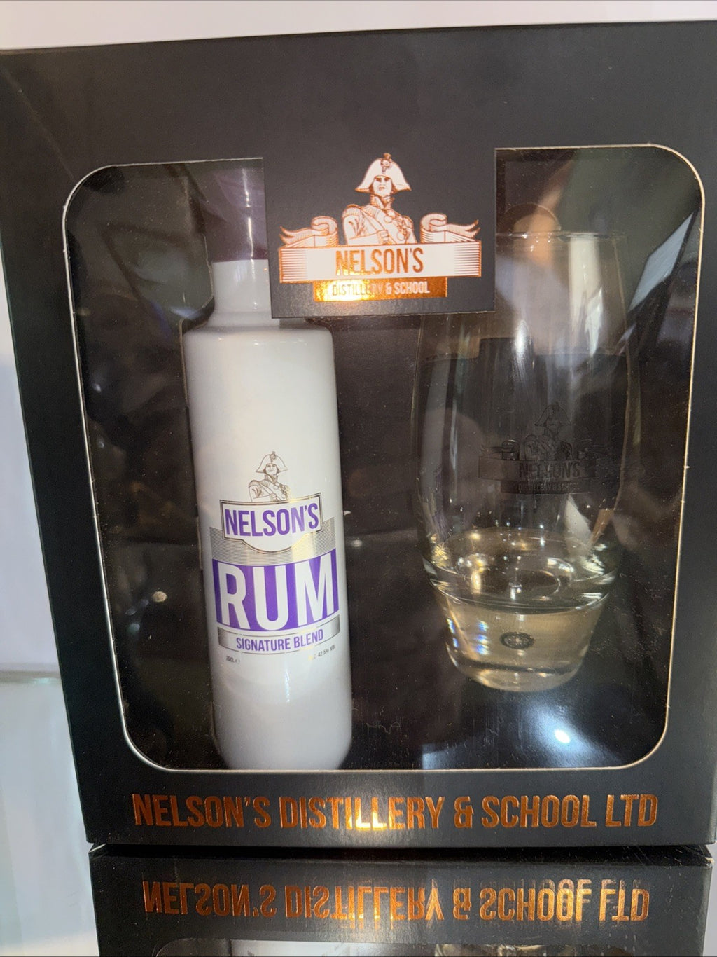 Nelson's Signature Blend Rum 20cl Gift Pack With Nelson's Tall Glass