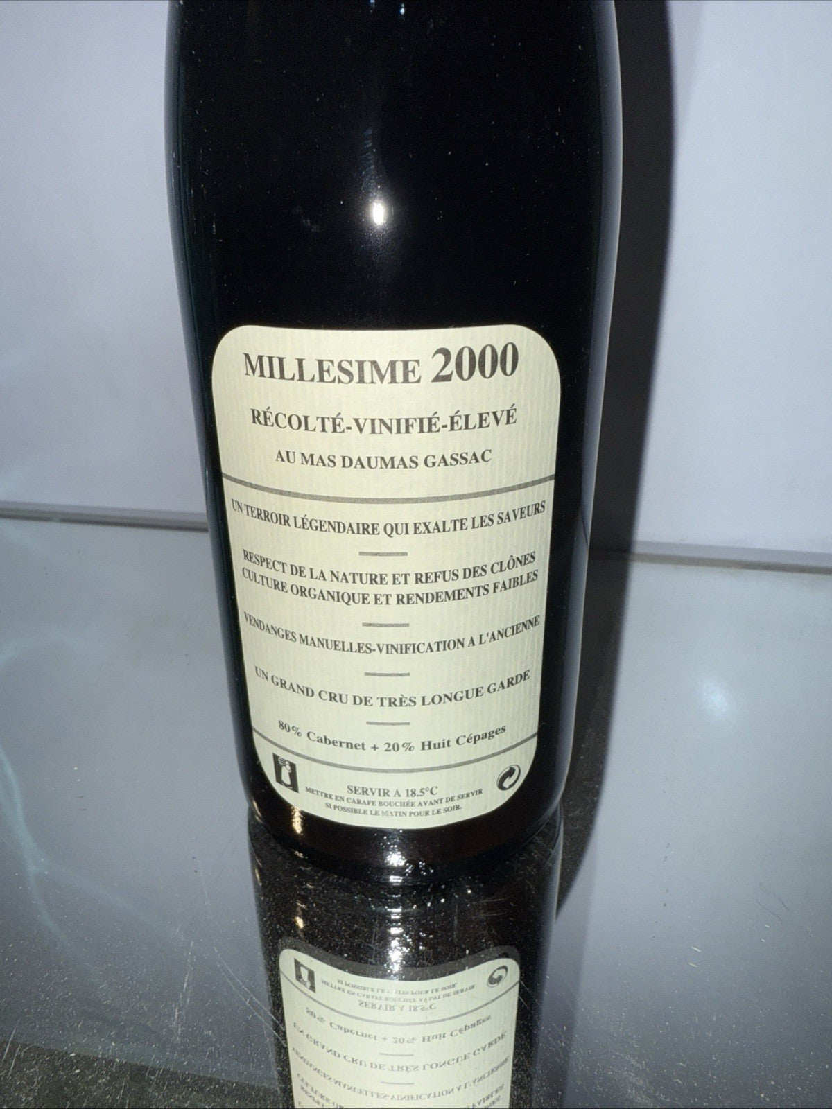 Mas De Daumas Gassac (herault) 2000 French Red Perfect Condition Cellar Stored