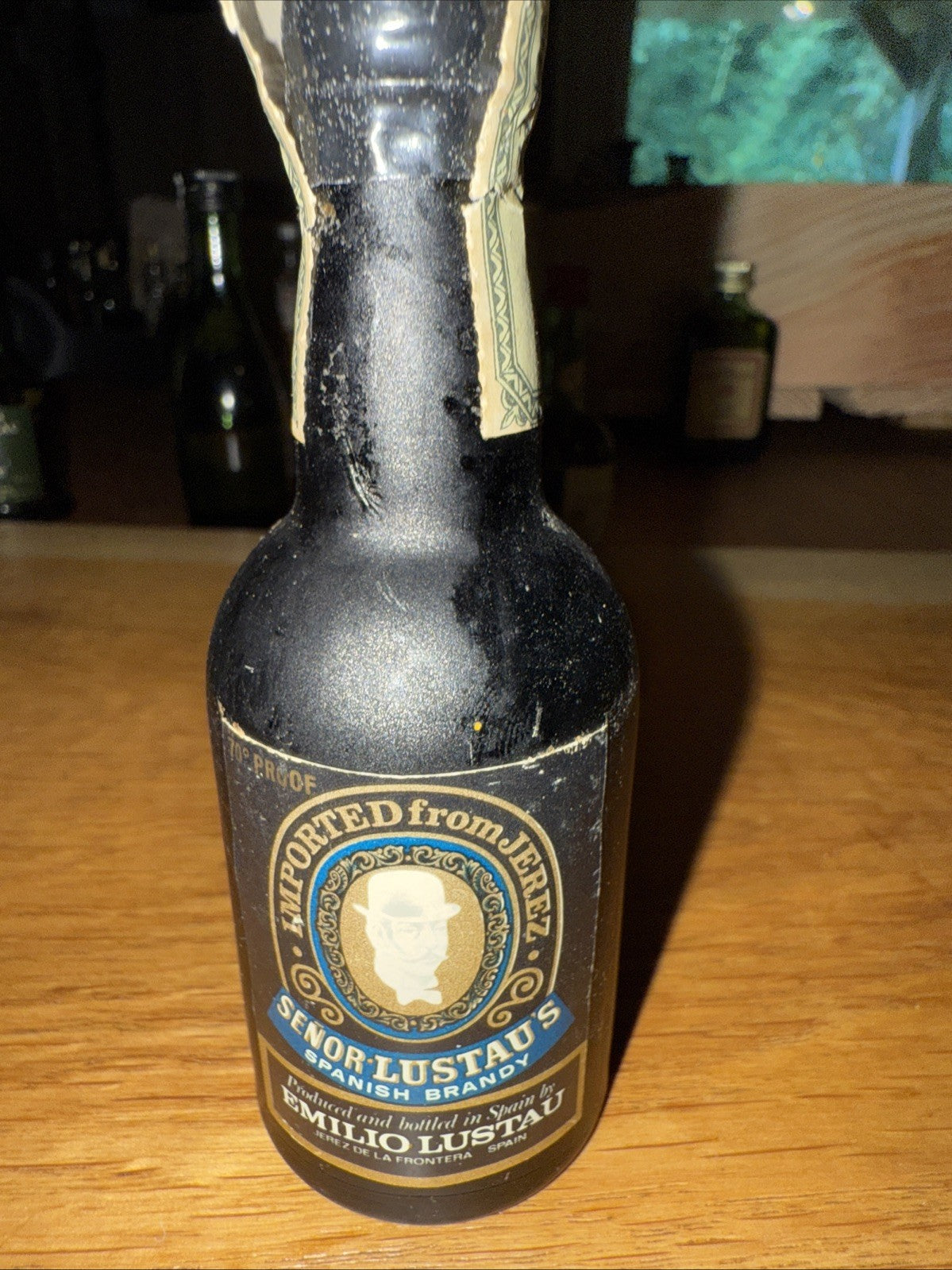Emilio Lustau Spanish Brandy 1970s 70%proof Miniature Full