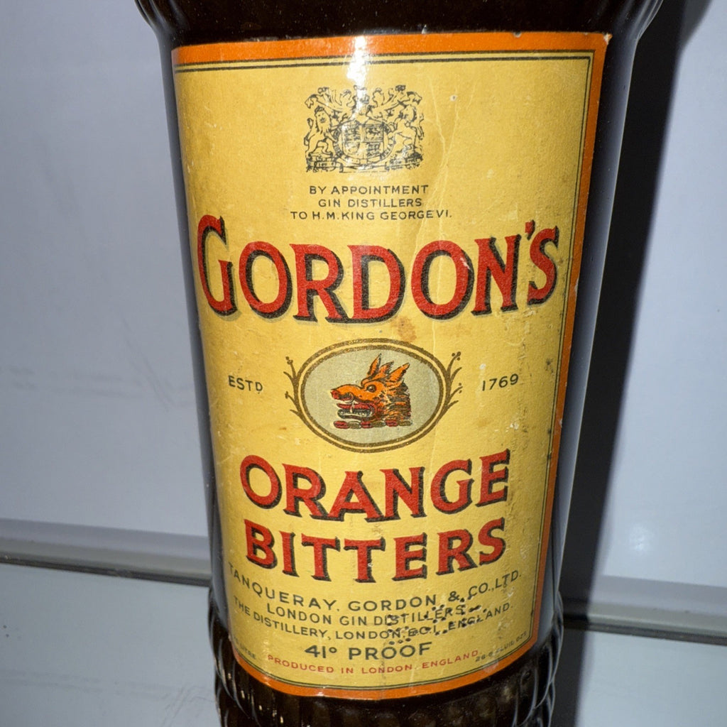 Gordon's Orange Bitters (1960's bottling) 26 2/3 Fl Oz 41 % proof