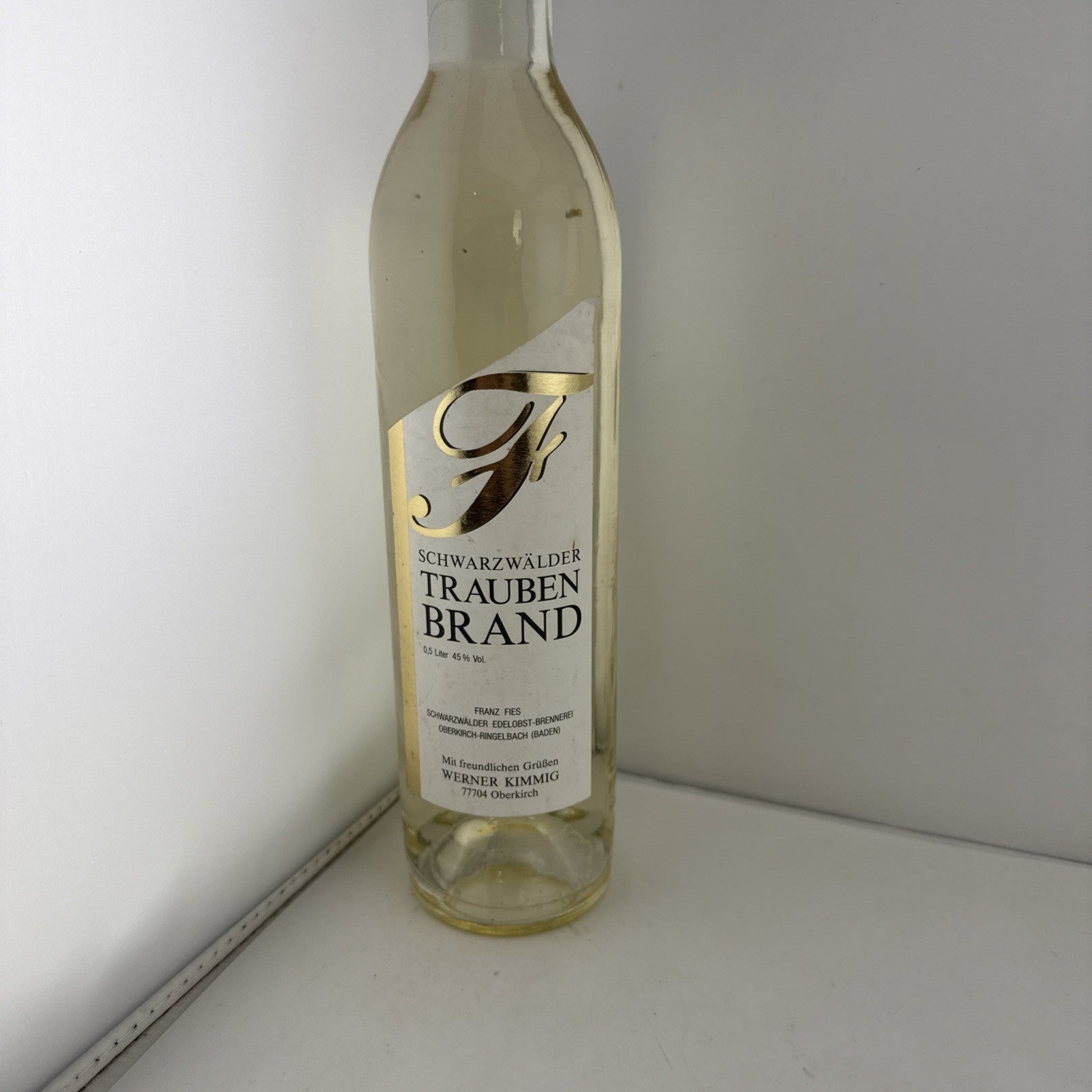 Schwarzwälder Trauben Brand German Grape Brandy 0.5L 45%