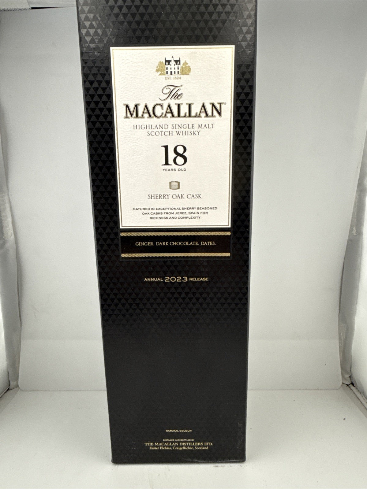 The Macallan 18 Year Old Sherry Oak Cask Single Malt Scotch Whisky 70cl 2023