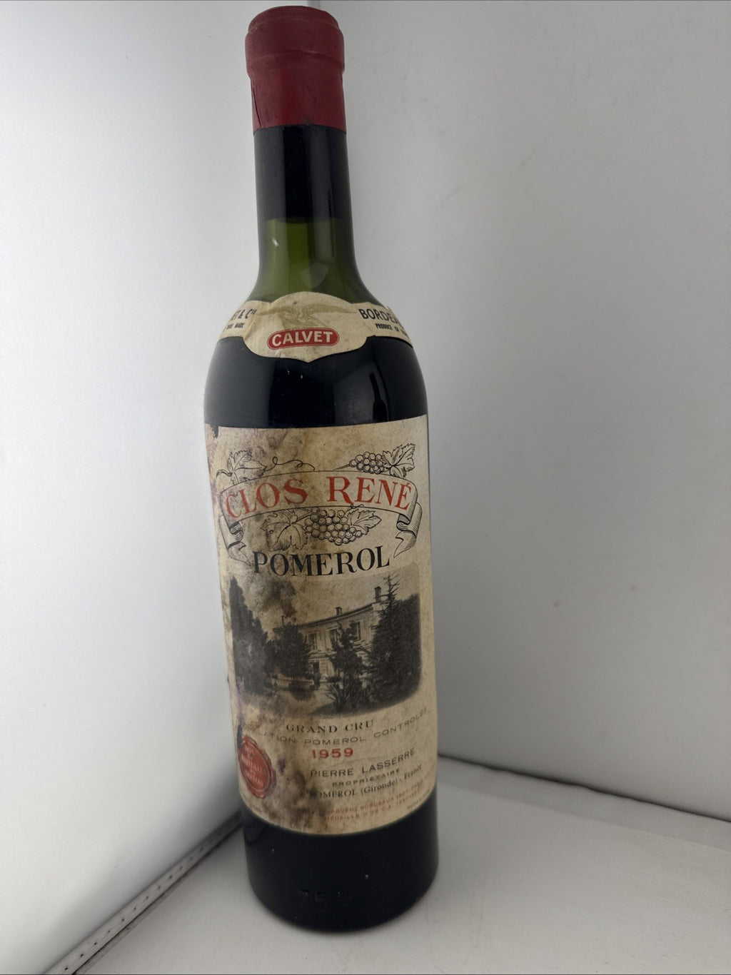 1959 Clos René Pomerol Grand Cru Bordeaux Red Wine 75cl Calvet