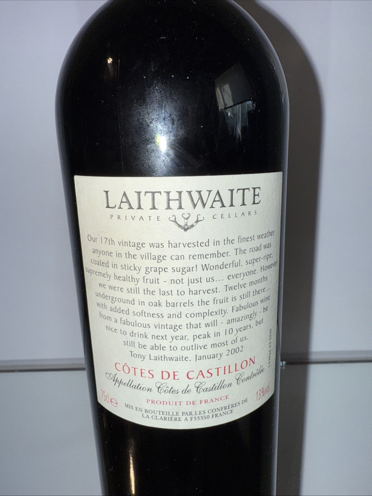 Chateau La Clariere 2000 Cotes De Castillon