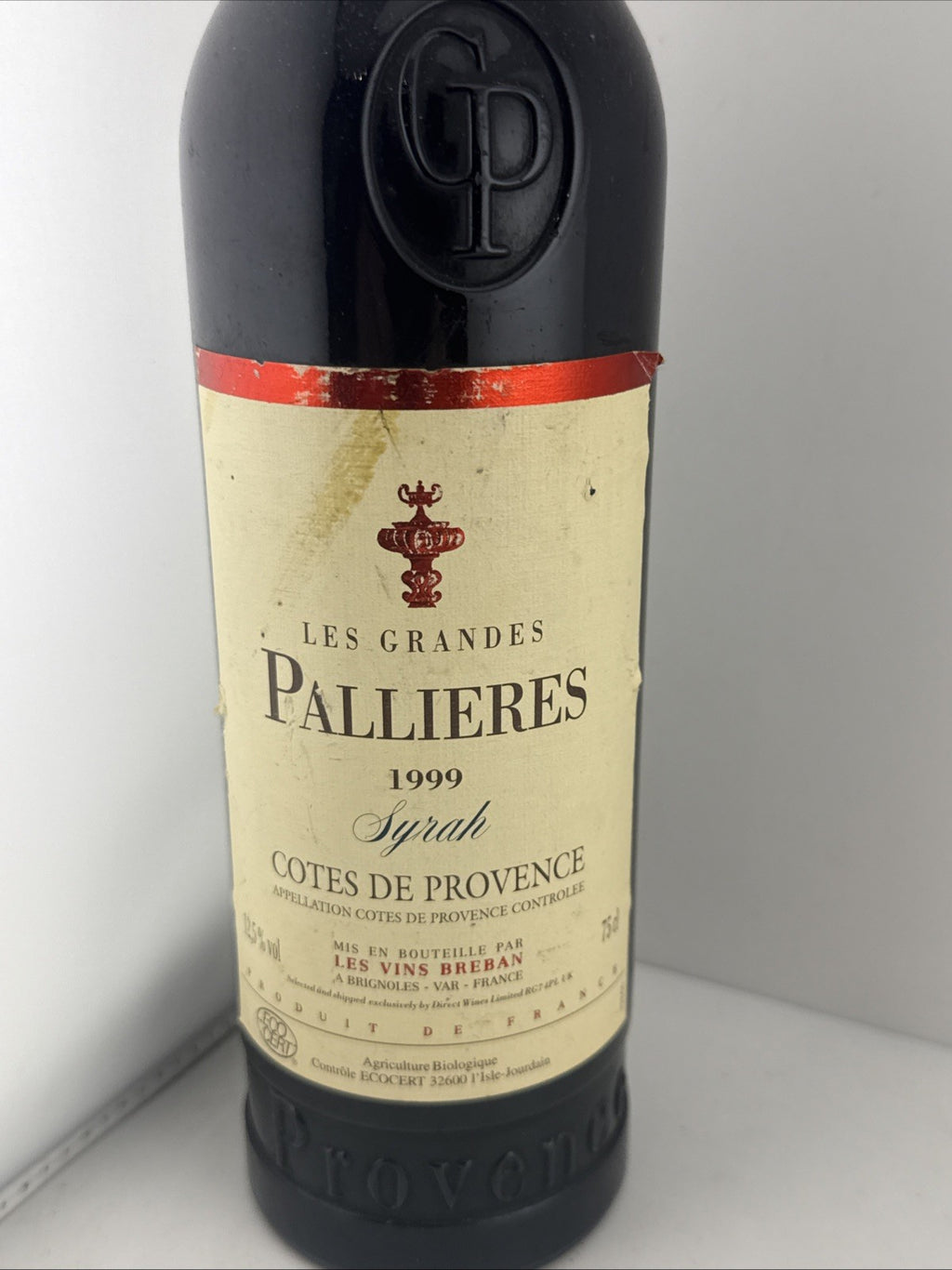 Les Grandes Pallieres Syrah 1999 Cotes de Provence Red Wine 75cl