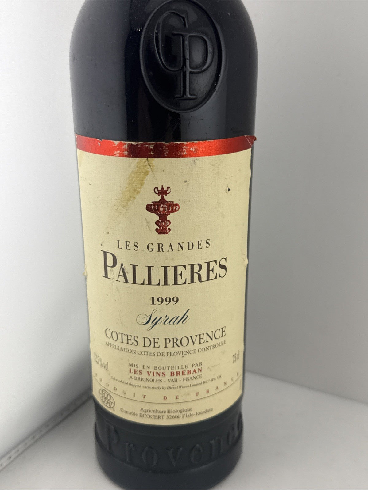 Les Grandes Pallieres Syrah 1999 Cotes de Provence Red Wine 75cl