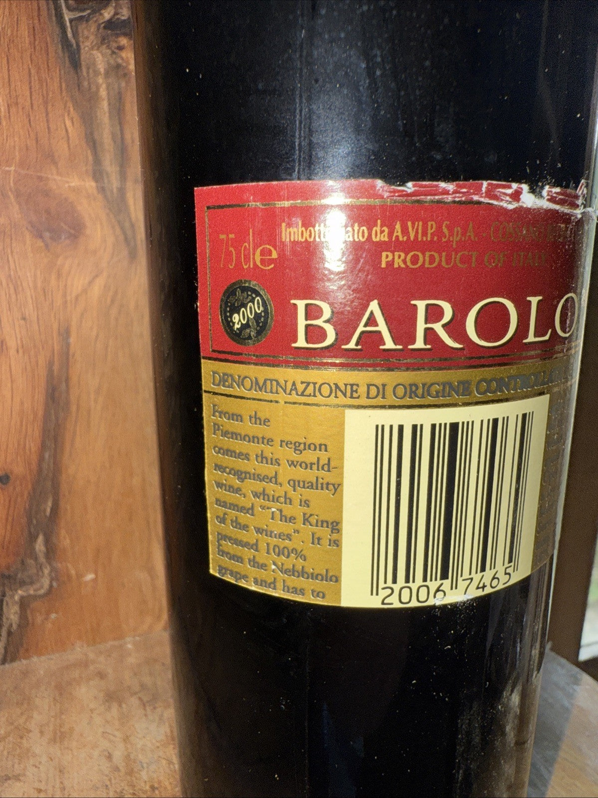 Cossano Belbo Barolo 2000