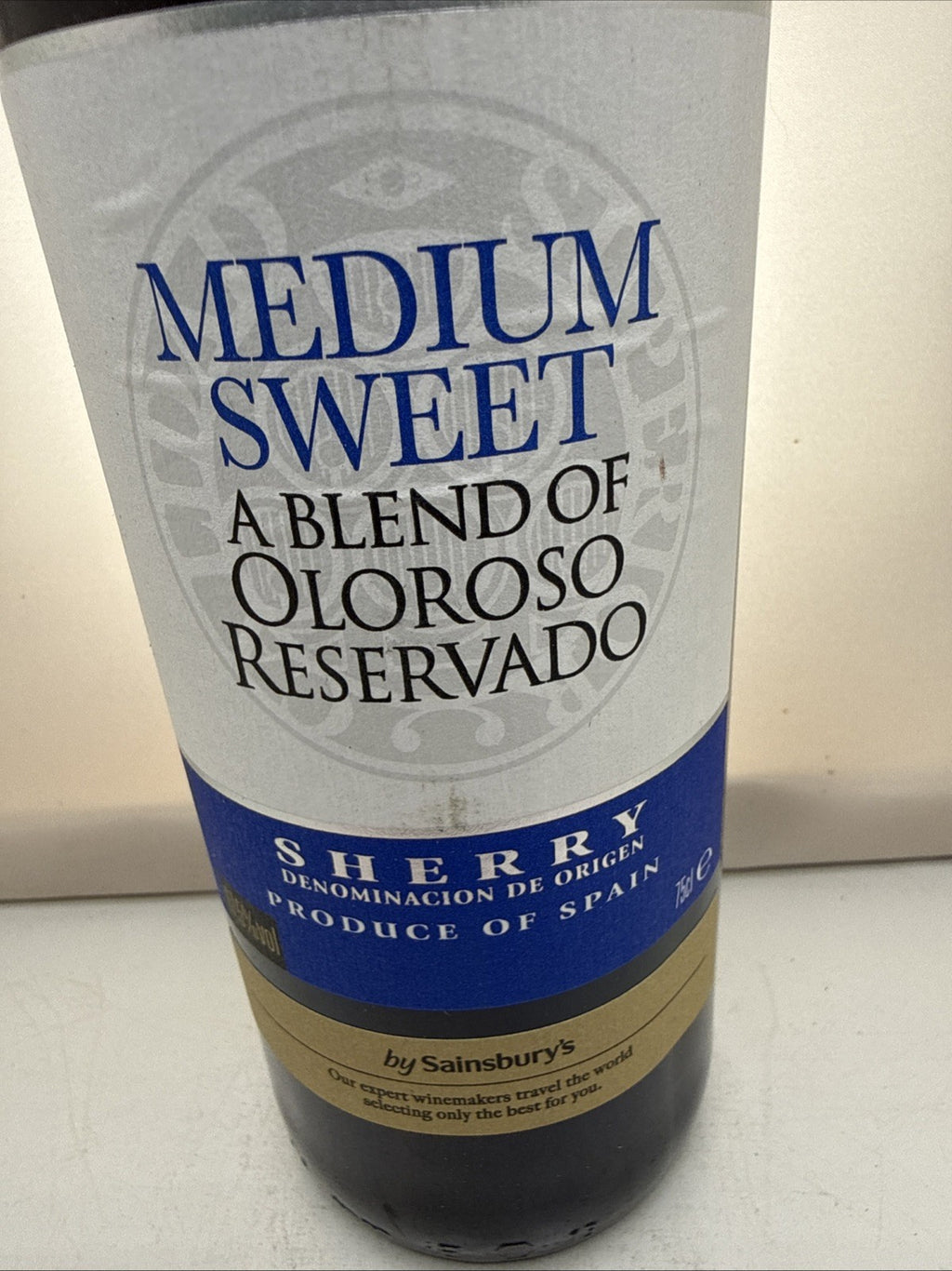 Sainsburys Medium Sweet Sherry Oloroso Reservado Jerez Spain 75cl