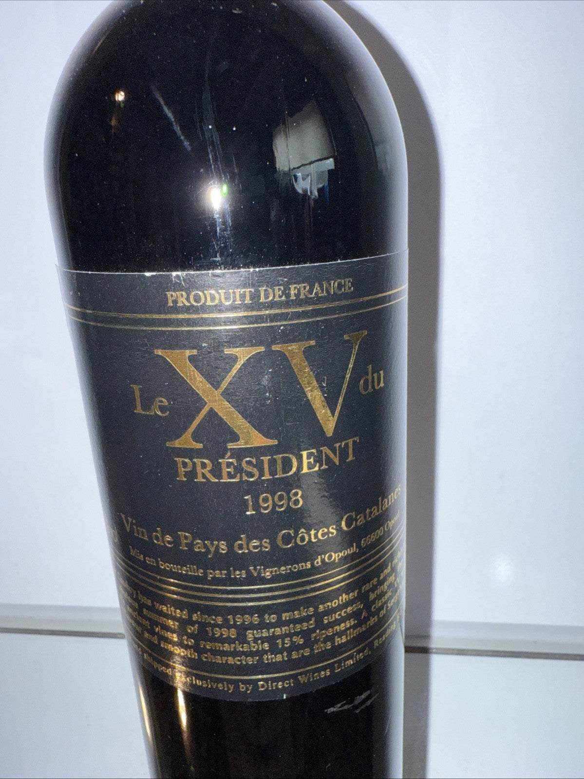 Le XV Du President Vin De Pay's Des Pyrenees Orientales 1998 Red
