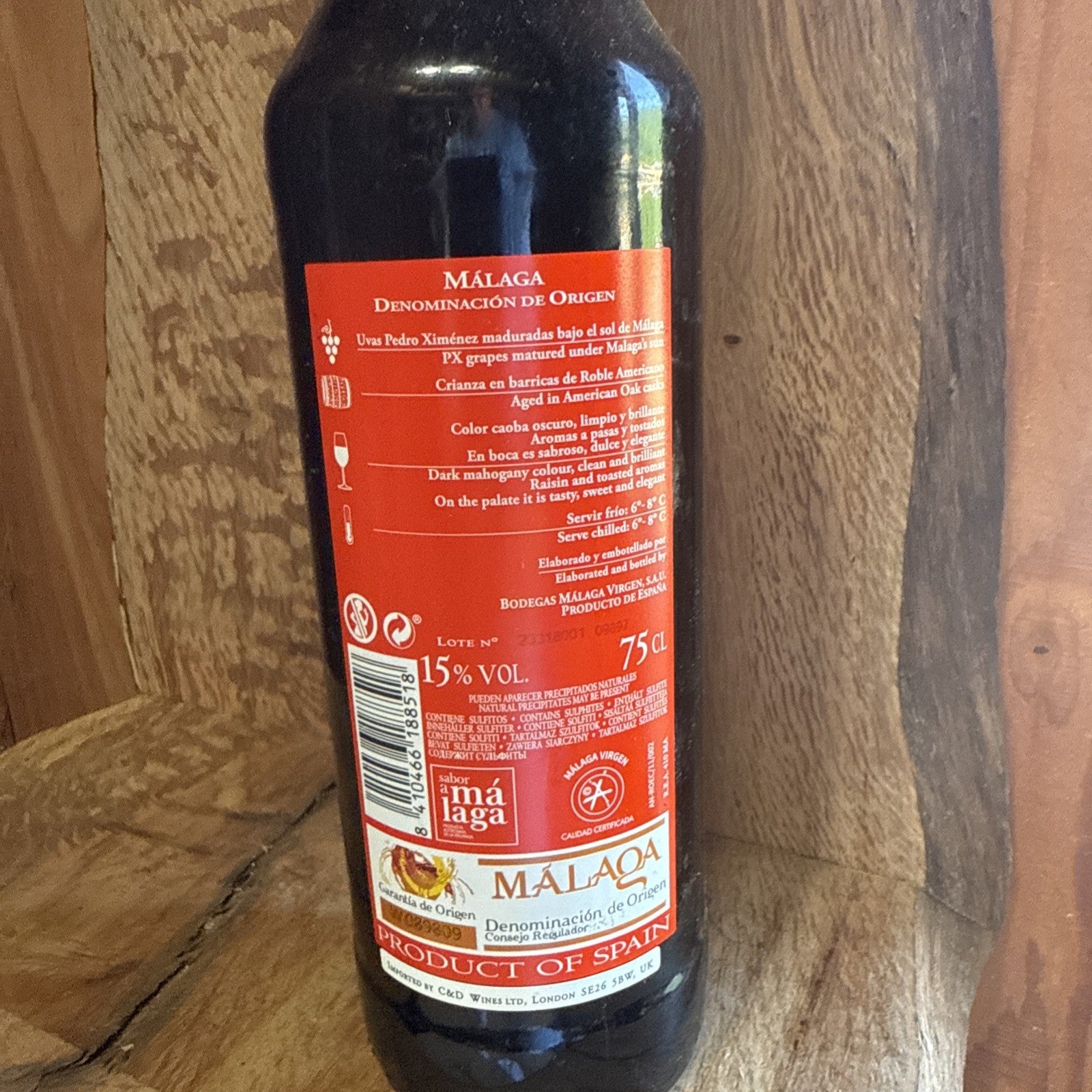 Malaga Virgen Sweet Wine/Sherry