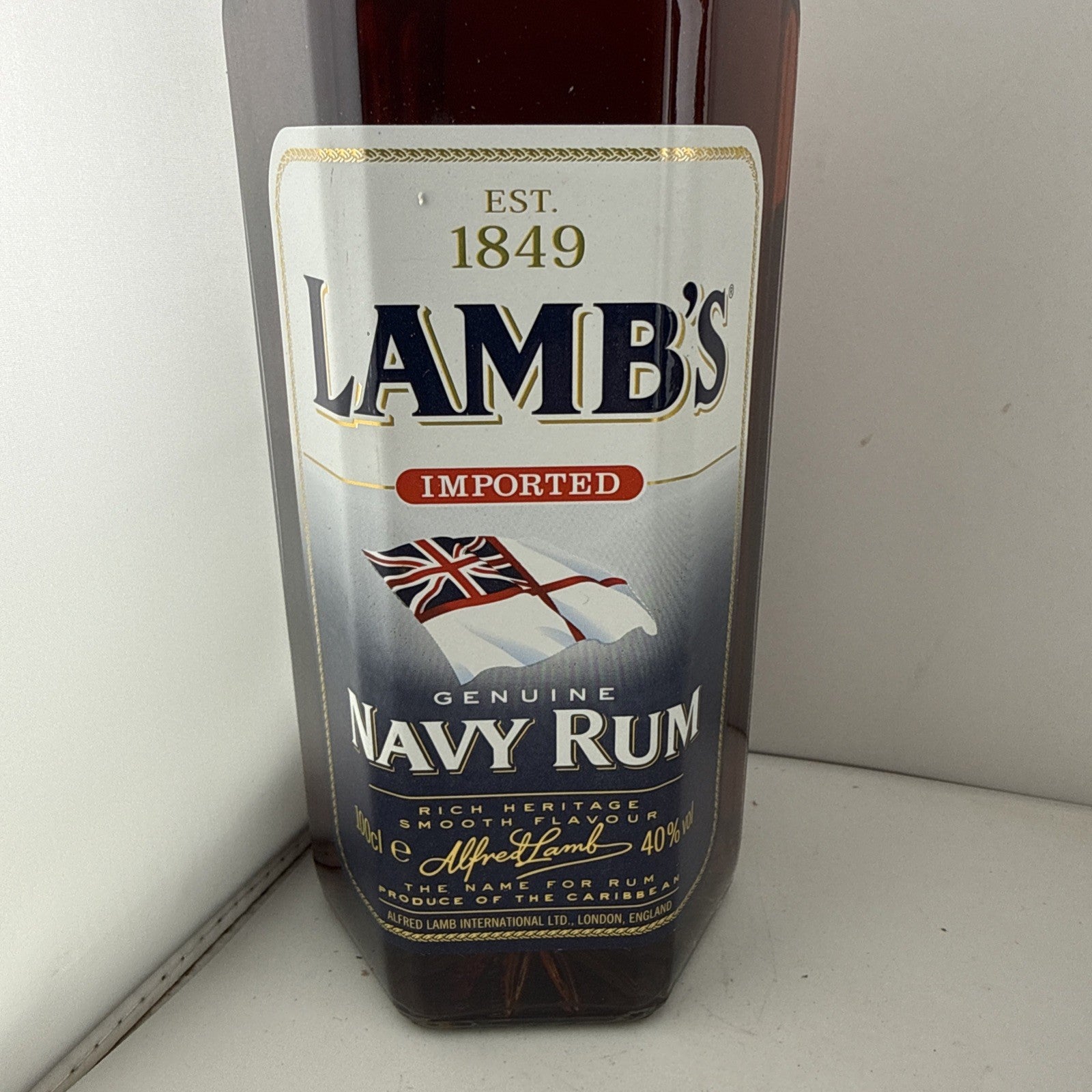 Lamb’s Imported Genuine Navy Rum 1L 40% Late 1990s Early 2000s