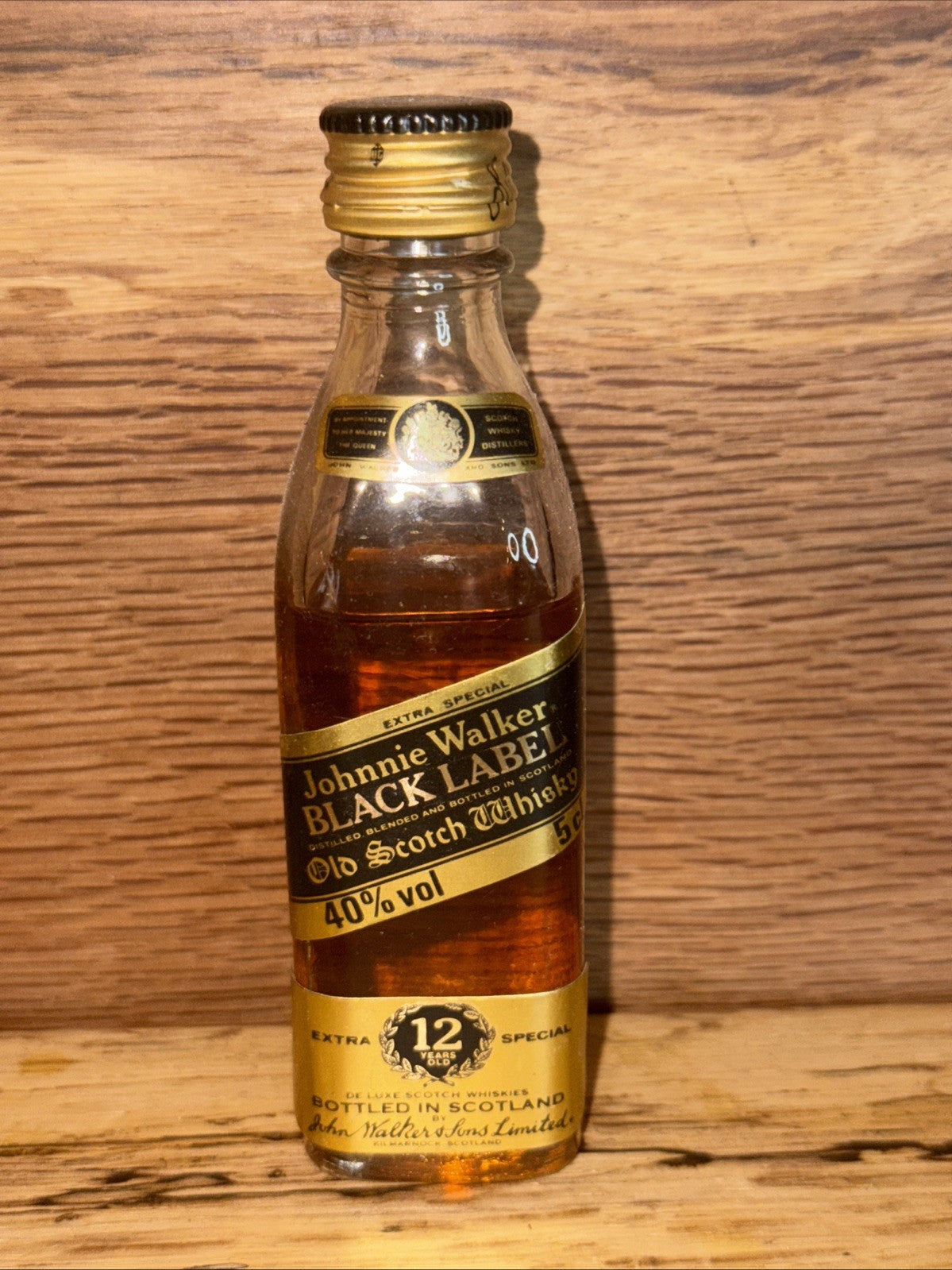 Johnnie Walker Black Label Miniature Vintage