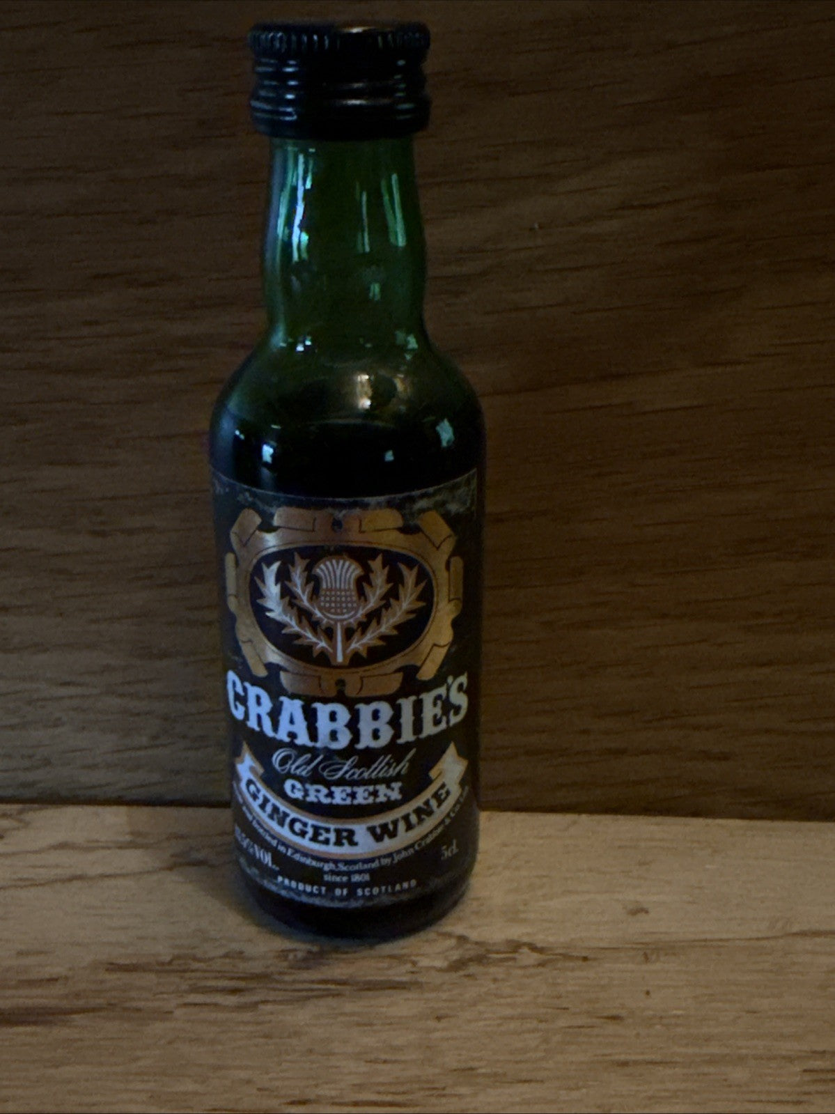 Crabbies Green ginger wine Miniature full 1990s