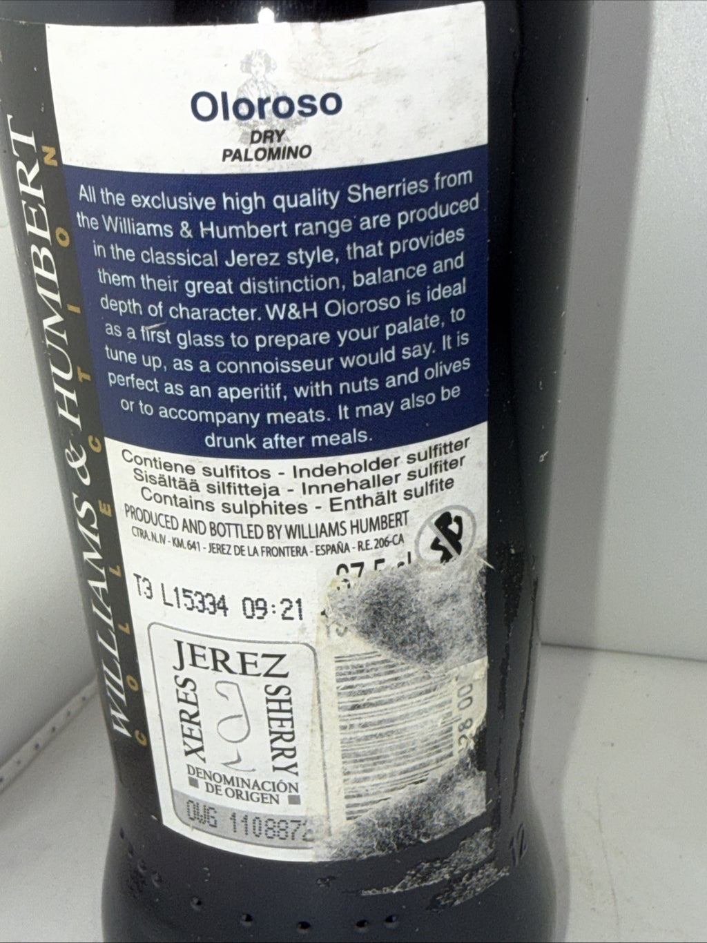 Williams & Humbert Collection Oloroso 12 Year Old Sherry 37.5cl