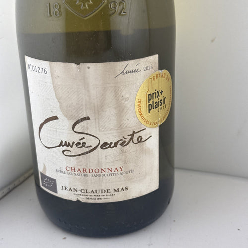 2024 Jean-Claude Mas Cuvée Secrète Chardonnay Organic 75cl
