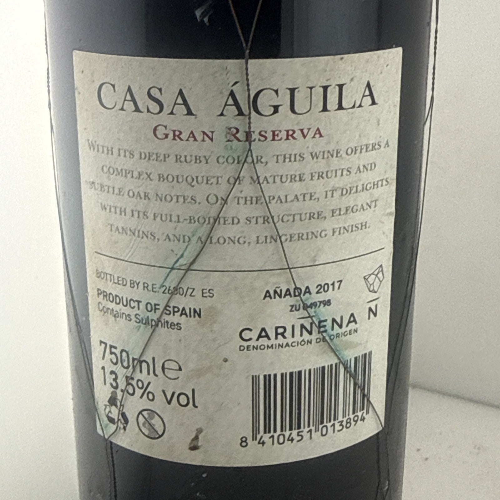 Casa Águila Gran Reserva 2017 Cariñena Spanish Red Wine 75cl 13.5%