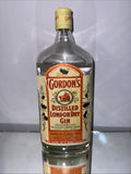 vintage Gordon’s Distilled London Dry Gin USA Quart Bottle From 1970s