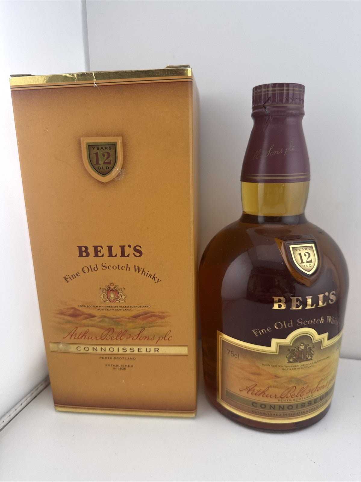 Bells 12 Year Old Connoisseur Scotch Whisky 70cl Boxed 1980s