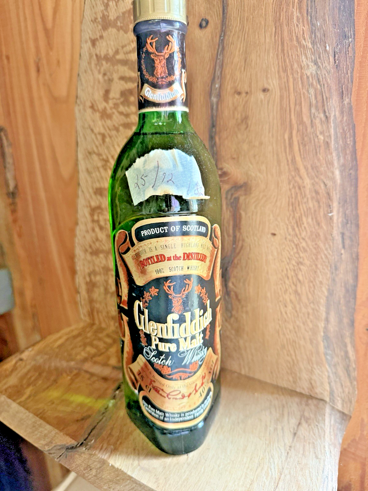 Bottle of Glenfiddich 70cl Bottled late 70s early 80s