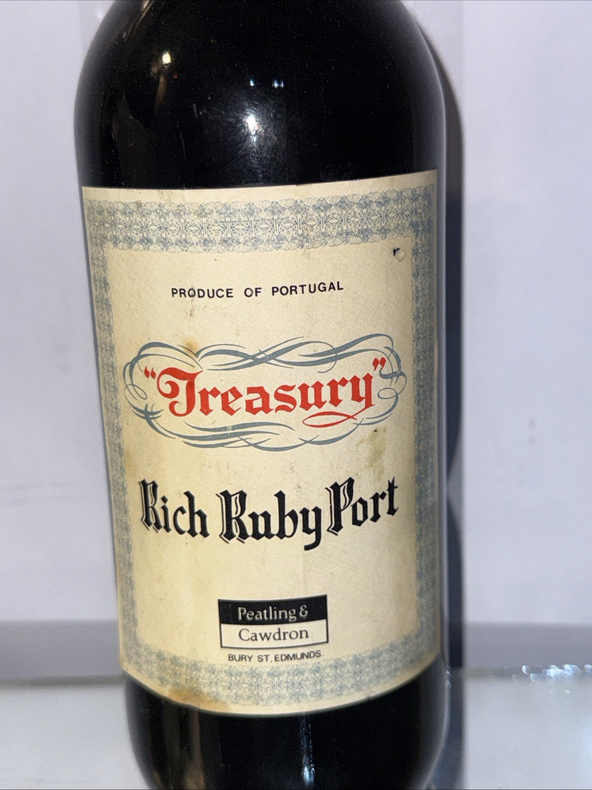 Treasury” Rich Ruby Port Dated 1970s Pearling And Cawdron