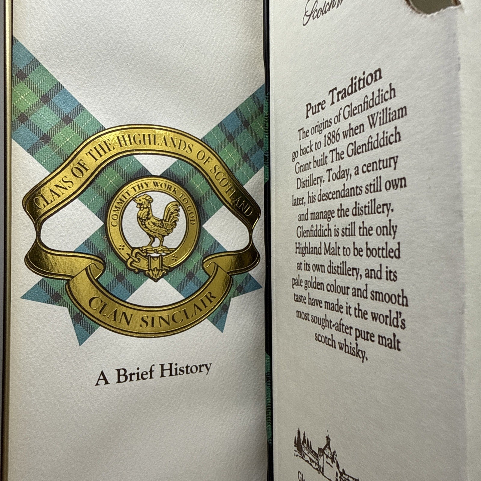 Glenfiddich Special Old Reserve Clan Sinclair 1990s Single Malt Boxed 43%abv