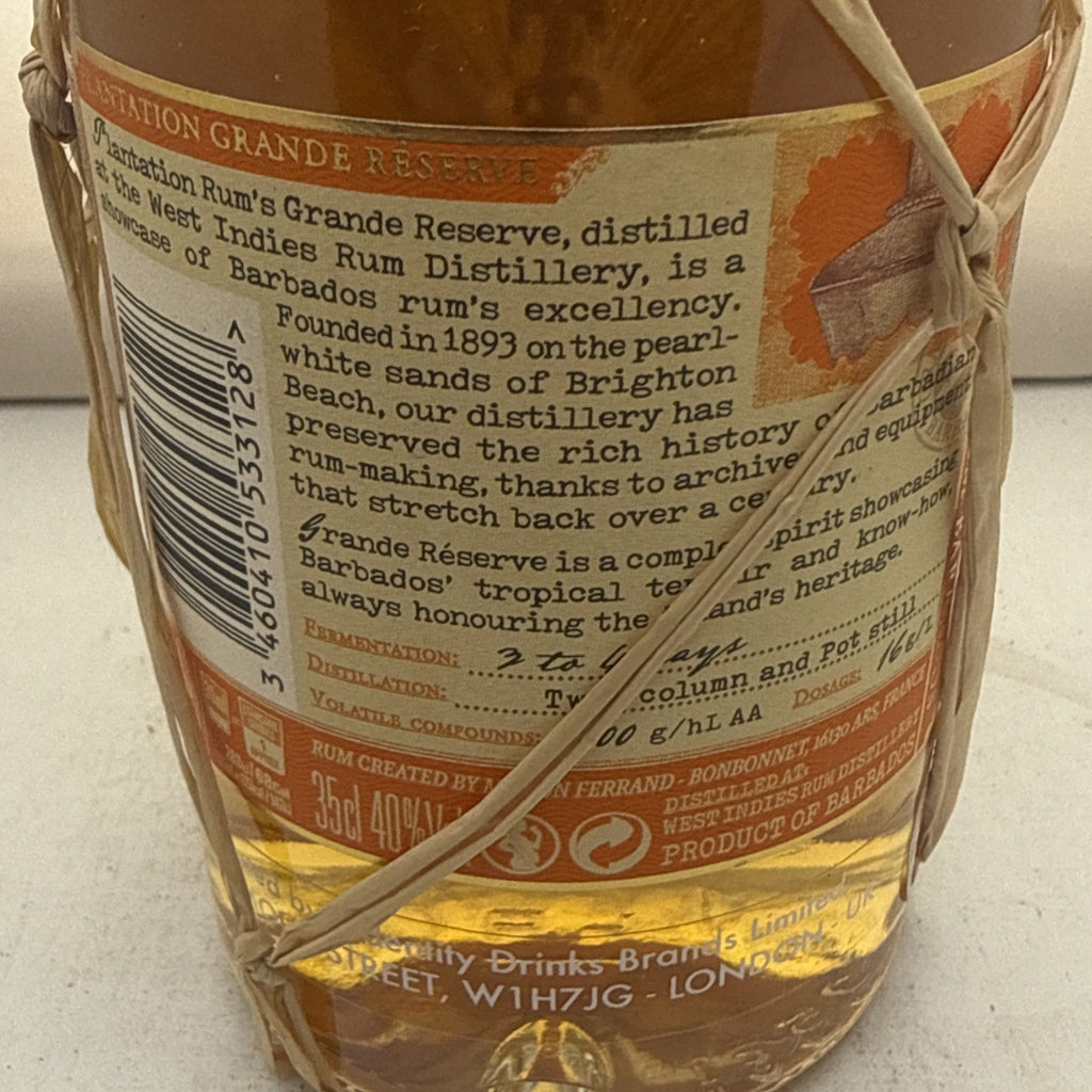 Plantation Barbados Grande Réserve Rum, 35 cl