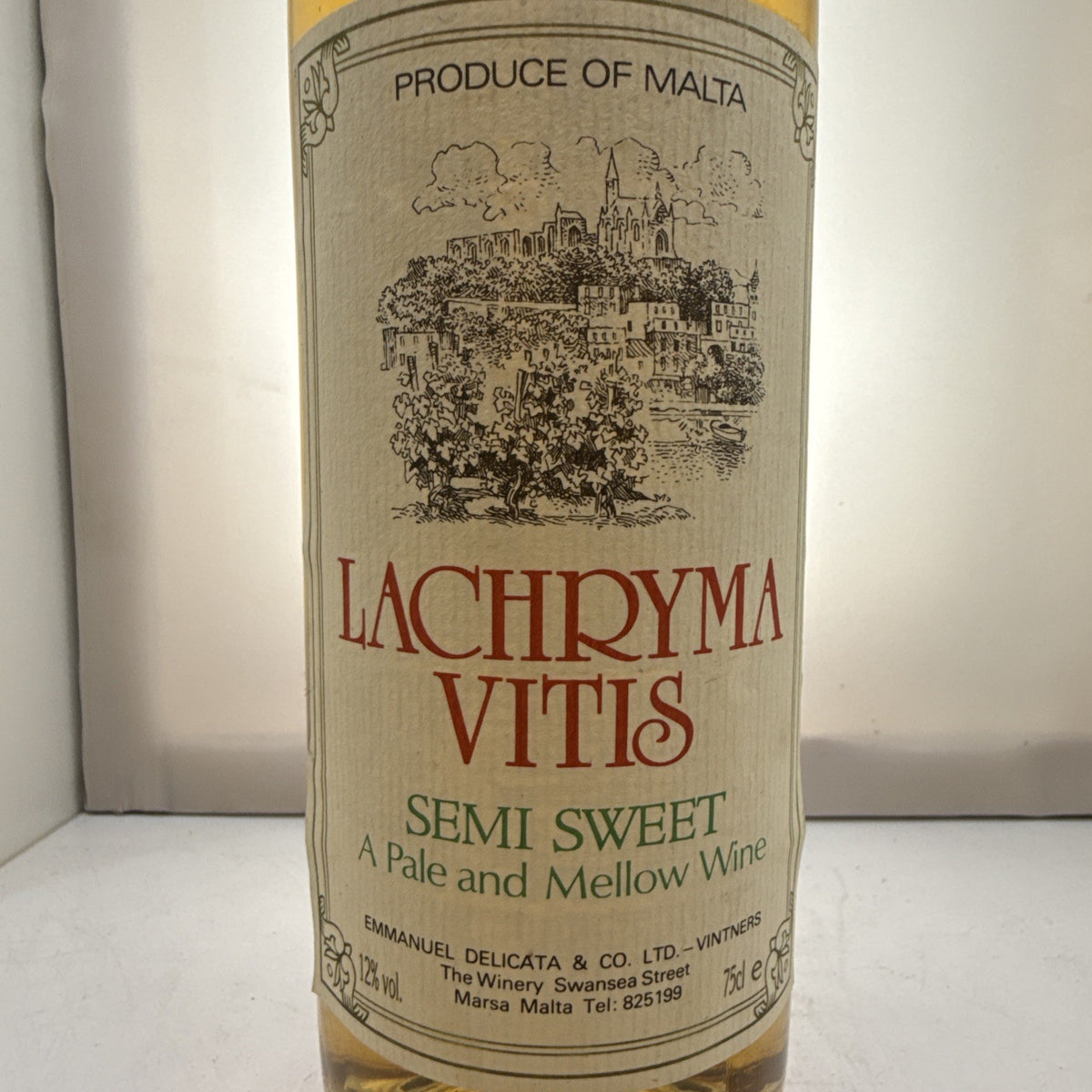 Lachryma Vitis — Semi-Sweet White — Delicata — Malta — Vintage — 75cl